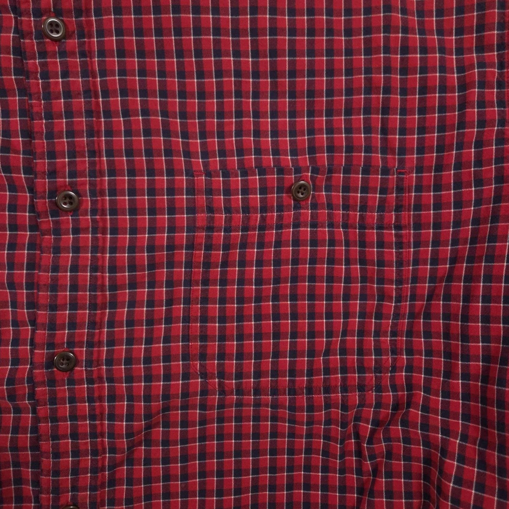 Abercrombie & Fitch Abercrombie & Fitch Shirt Mens Large Red Check Button Front Long Sleeve Casual Size US L / EU 52-54 / 3 - 4 Thumbnail