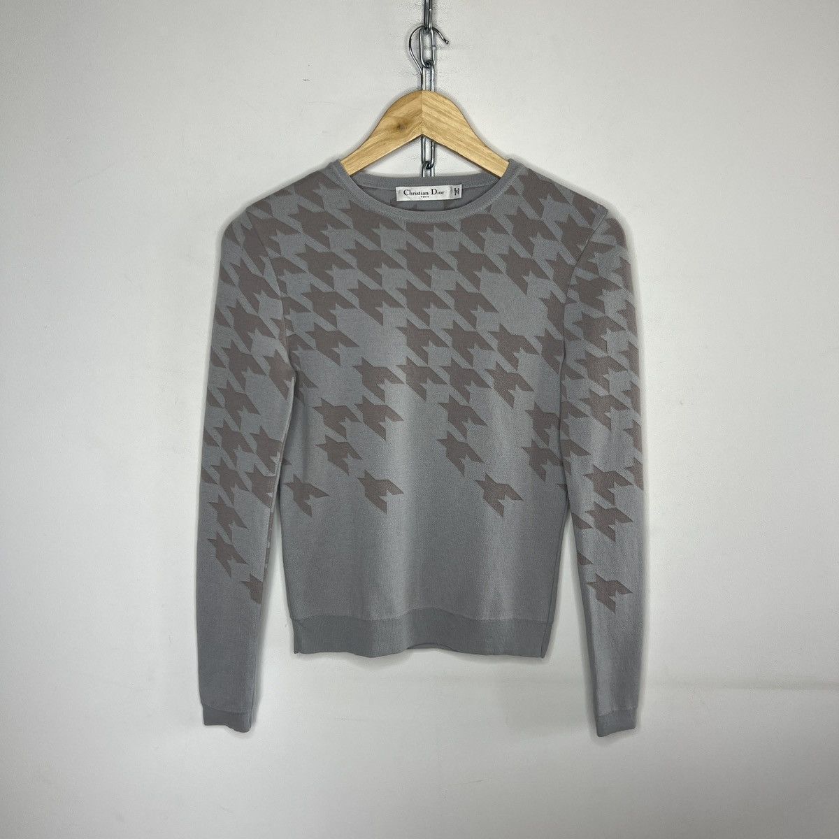 Dior Christian Dior Paris Jumper Sweater Knit Wool Gray Size S / US 4 / IT 40 - 1 Thumbnail