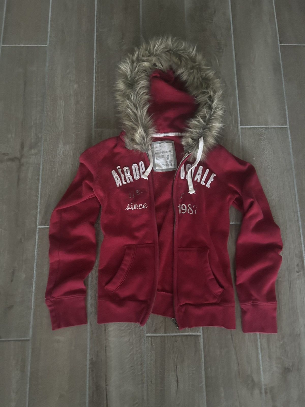 Aeropostale Vintage aeropostale faux fur jacket Size M / US 6-8 / IT 42-44 - 1 Thumbnail