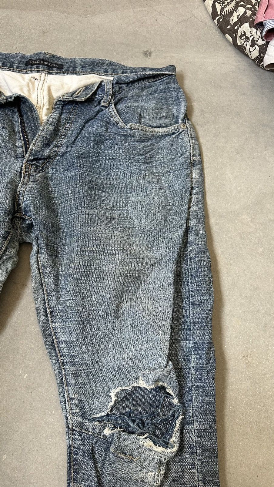 Japanese Brand WILD KHAKIS DISTRESSED DENIM PANT Size US 34 / EU 50 - 5 Thumbnail