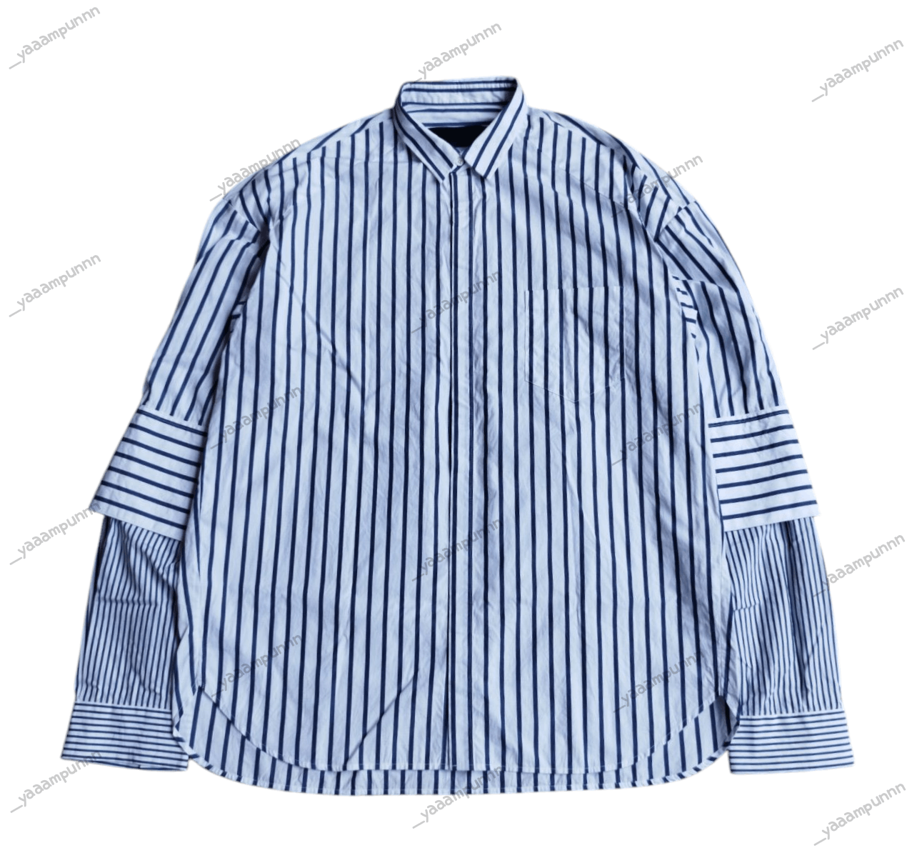 14th Addiction × Juun.J × Walter Van Beirendonck Juun j double sleeve stripe shirt Size US S / EU 44-46 / 1 - 1 Thumbnail