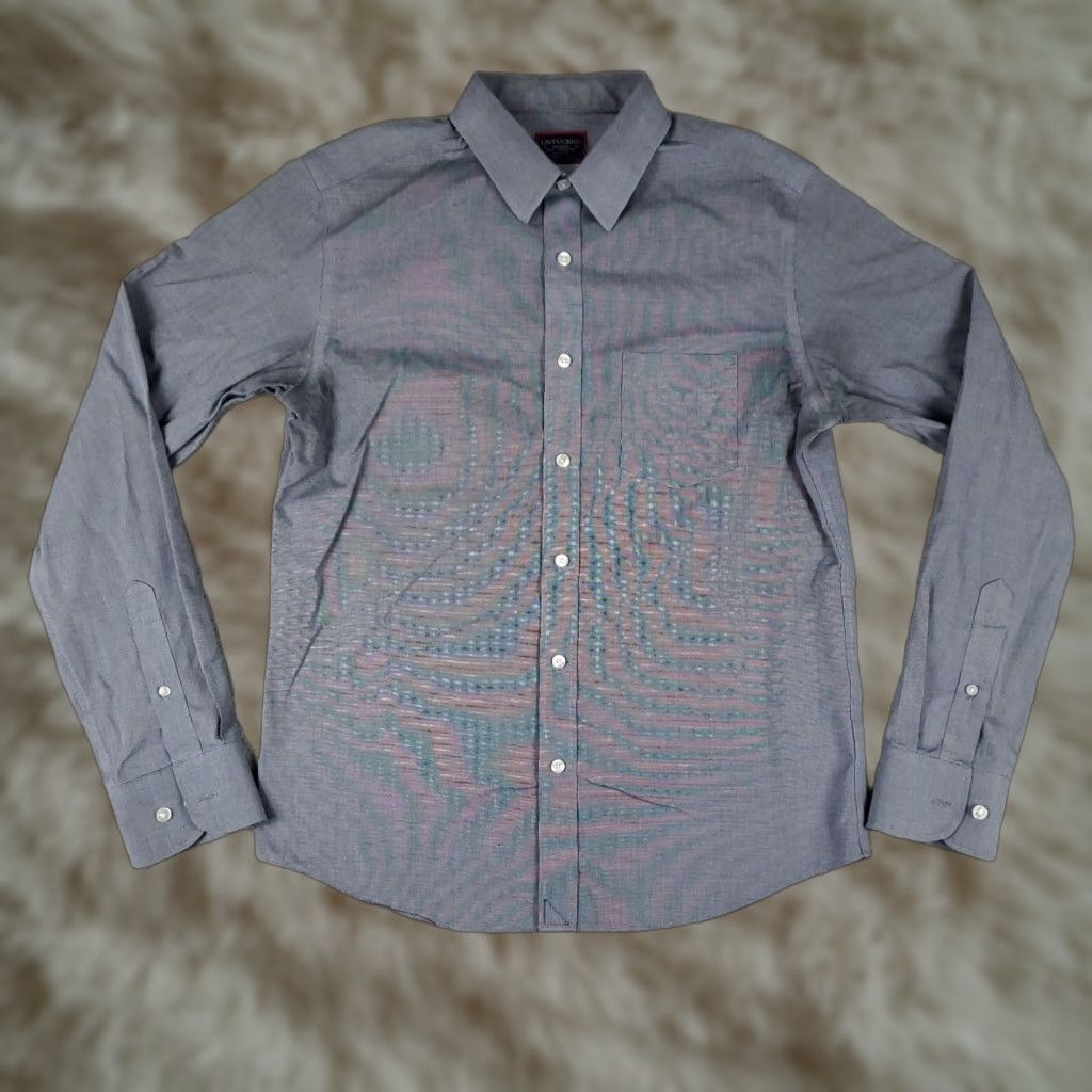 UNTUCKit UNTUCKit Shirt Mens Medium Blue Slim Fit Button-Up Long Sleeve Casual Workwear Vintage: No (adjust) Size US M / EU 48-50 / 2 - 1 Thumbnail