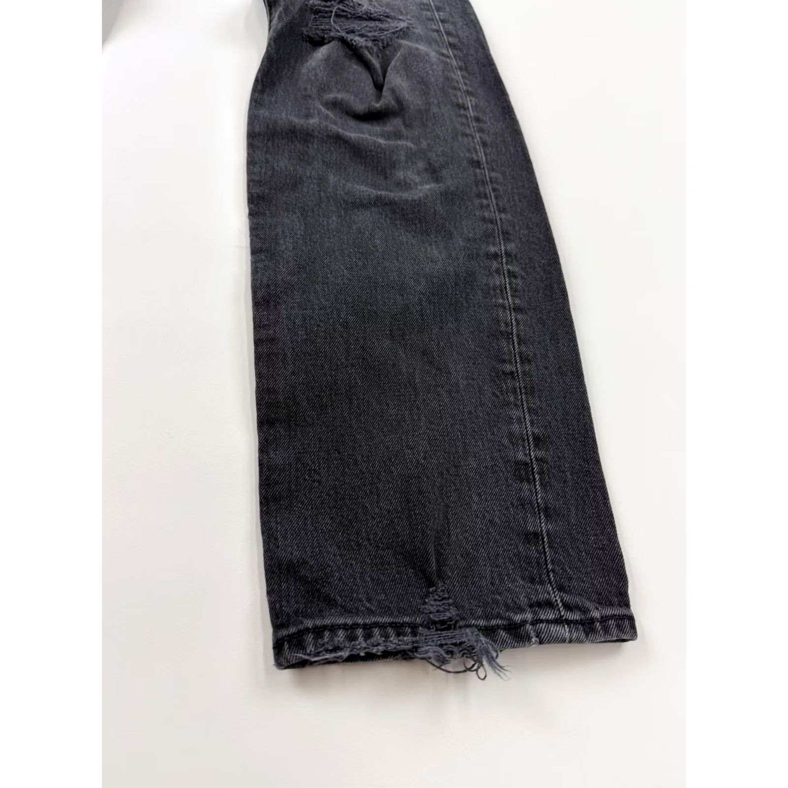 Abercrombie & Fitch Abercrombie & Fitch Jeans Mens 32x33 Gray Stretch Dark Wash 90's Straight Jeans Size US 32 / EU 48 - 2 Thumbnail