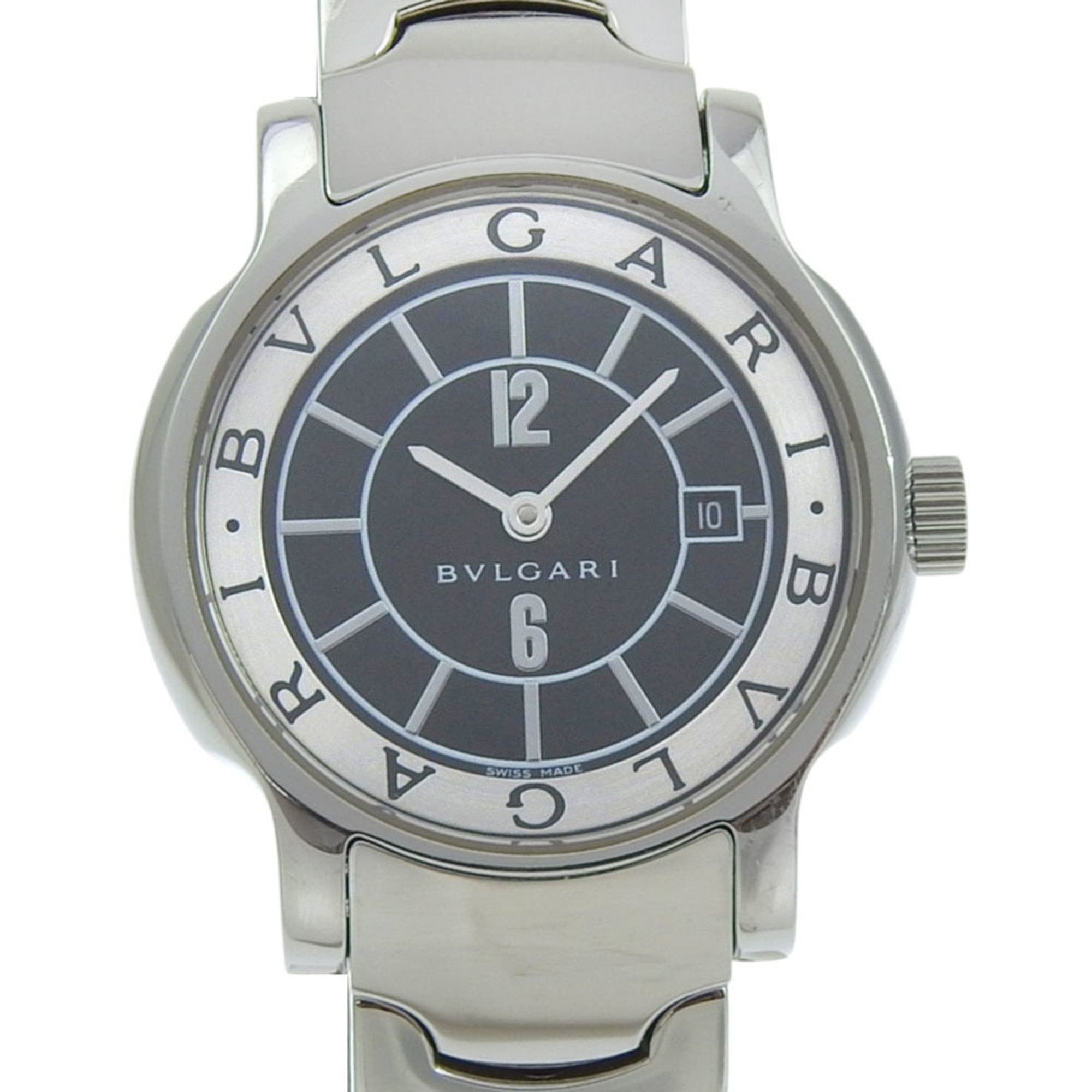 BVLGARI Solo Tempo Watch ST29S Stainless Steel Quartz Analog  display picture 3