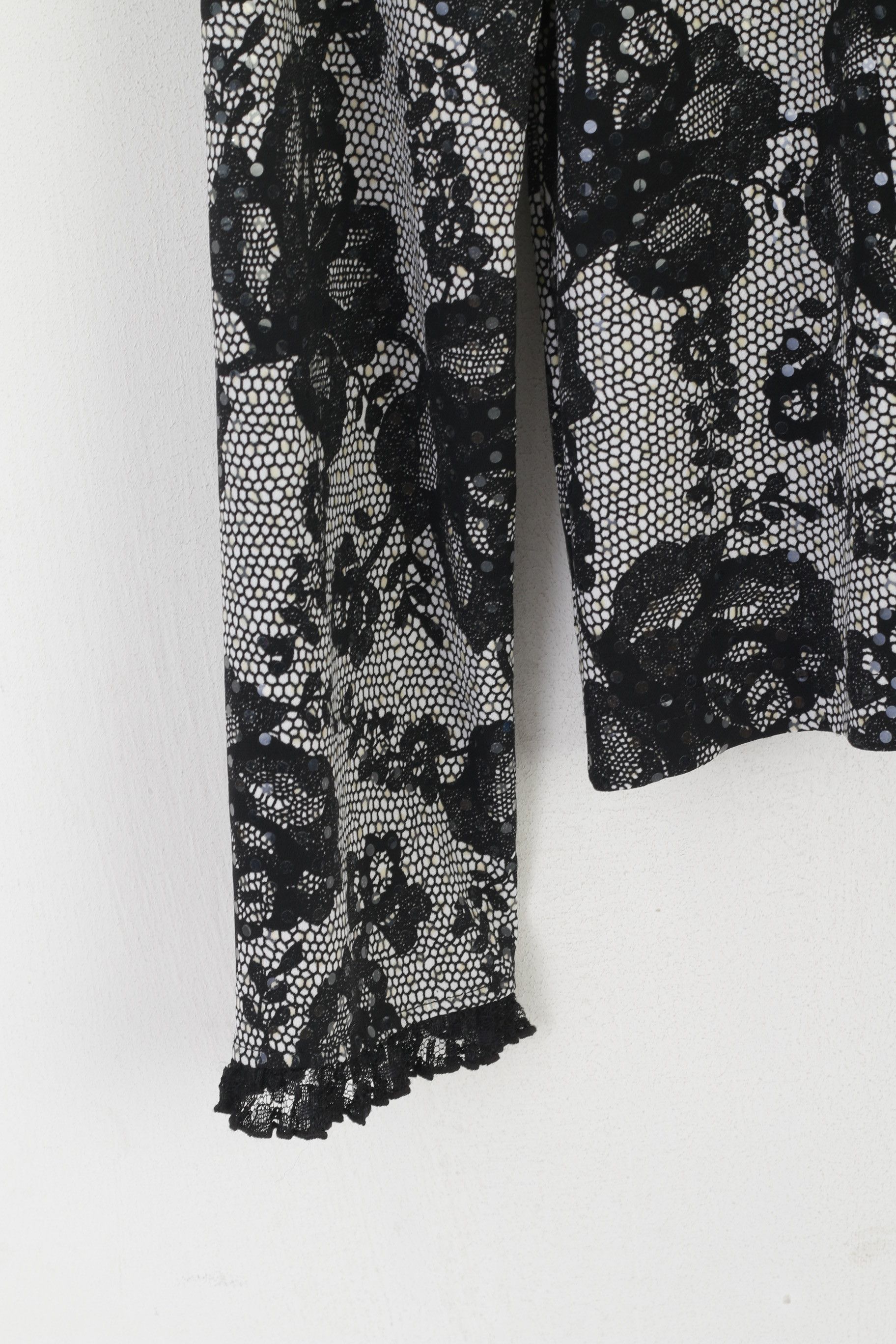 Joseph Ribkoff Joseph Ribkoff Women 14 40 Blazer Black Shiny Floral 2069 Size M / US 6-8 / IT 42-44 - 7 Thumbnail