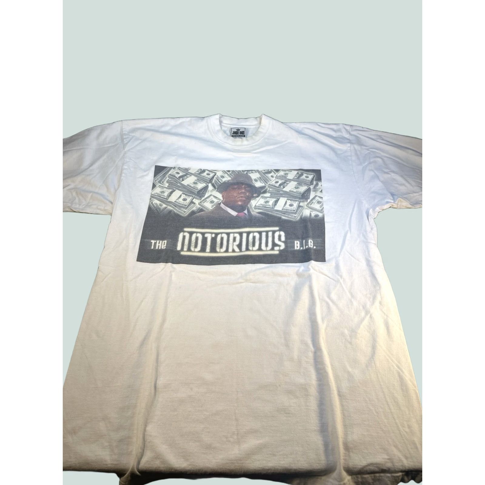 Vintage VINTAGE Notorious B.I.G. Rap Tee 2XL Tall John Son Money Print Hip Hop T-Shirt Mens Size US XXL / EU 58 / 5 - 1 Thumbnail