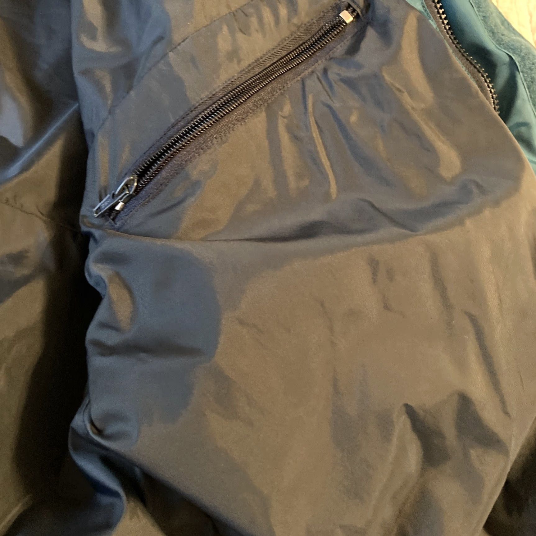 Nautica VINTAGE PRO RAINER Nautical Jacket Coat 2XL Teal Turquoise Ivory Full Zip Hooded Insulated Pockets Navy Coast Pattern: Solid Men Jackets Size US XXL / EU 58 / 5 - 7 Thumbnail