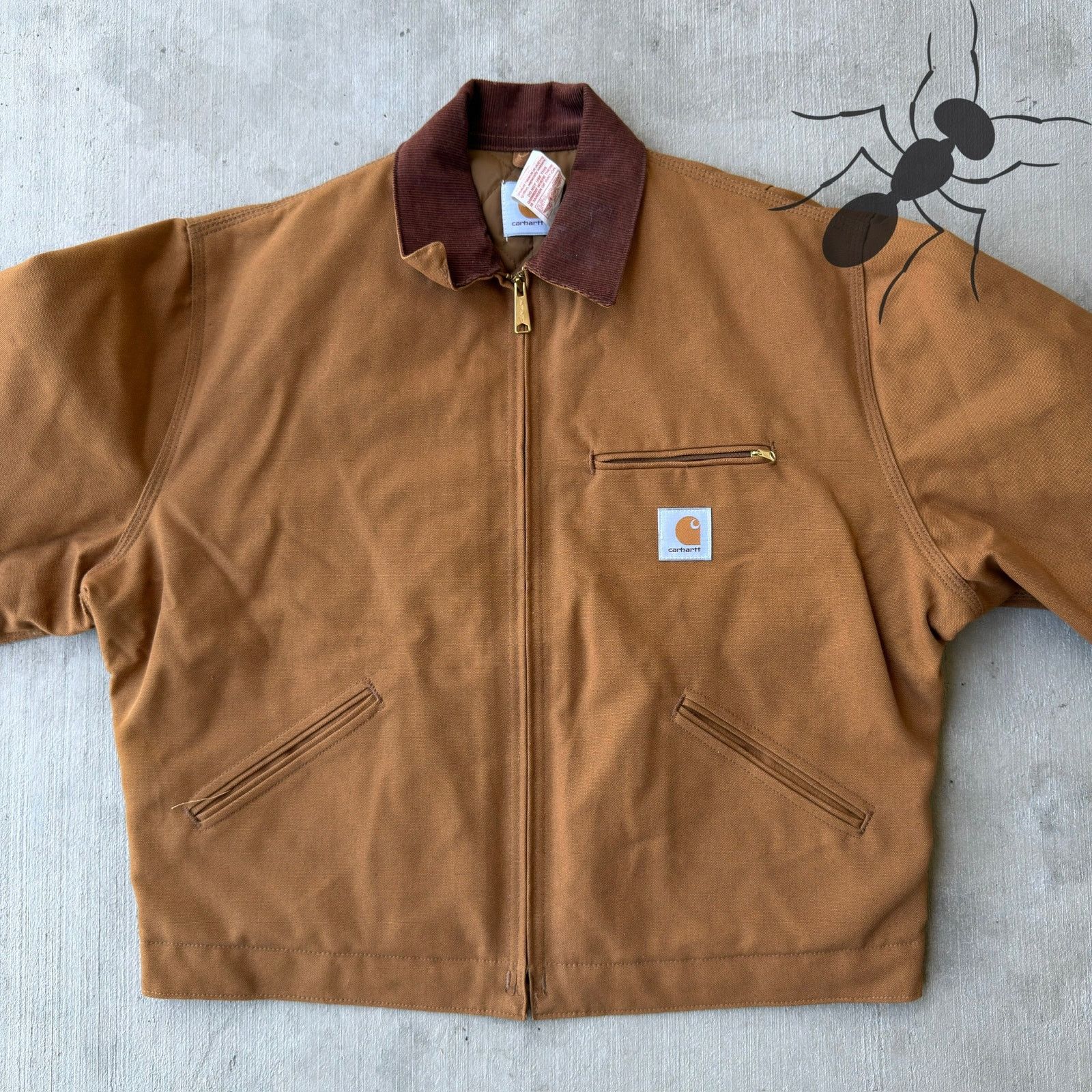 Carhartt × Vintage Carhartt J30 BRN brown detroit work wear jacket Size US XL / EU 56 / 4 - 2 Thumbnail