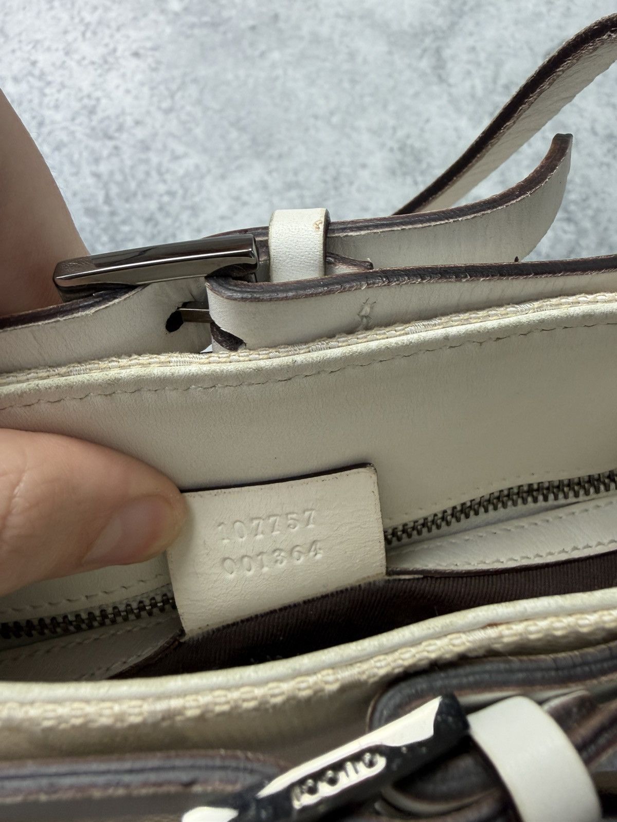 Gucci Gucci vintage GG cream handbag Size ONE SIZE - 6 Thumbnail