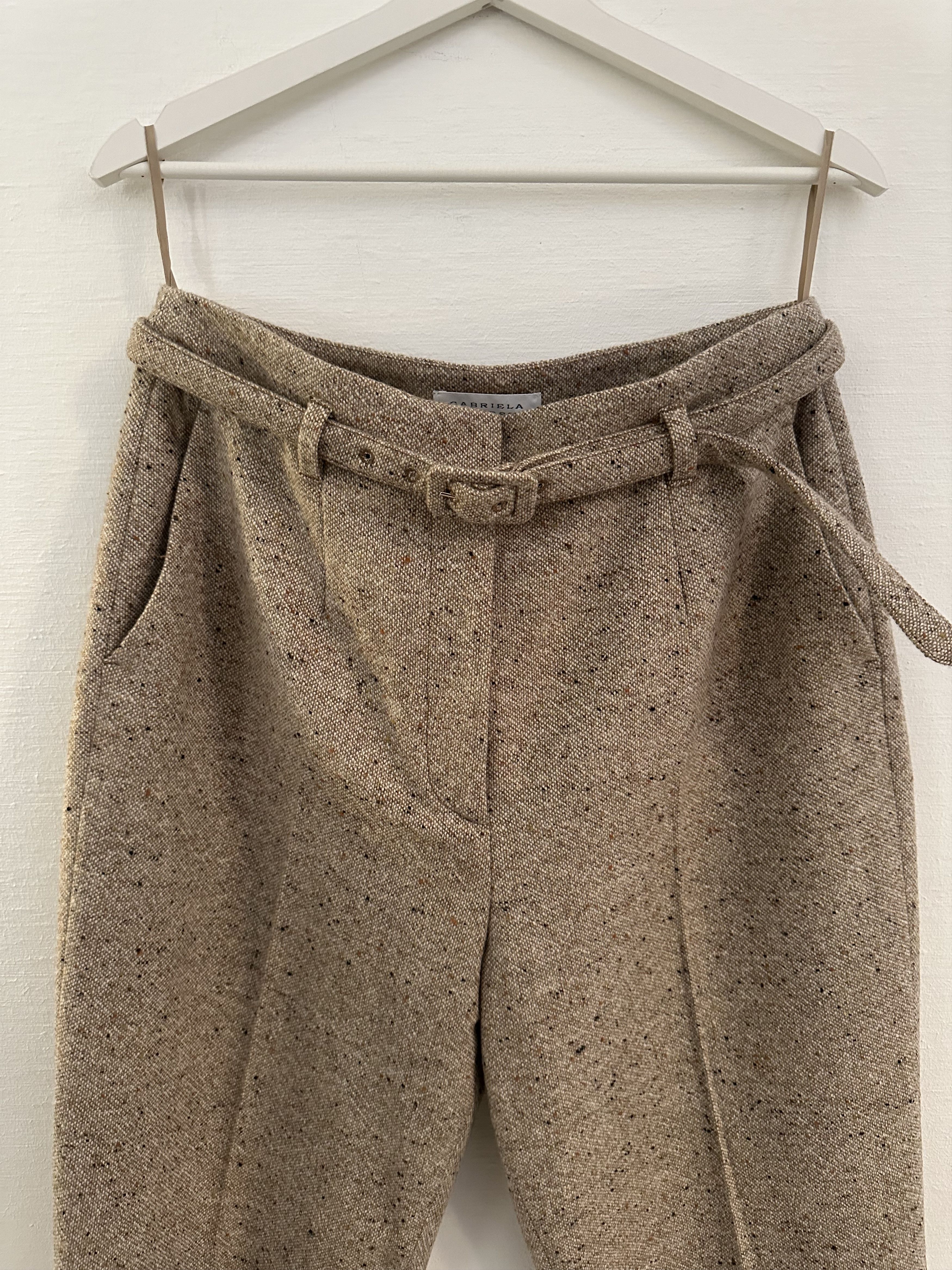 Gabriela Hearst Josh Pant in oatmeal multi Size 32" / US 10 / IT 46 - 2 Thumbnail