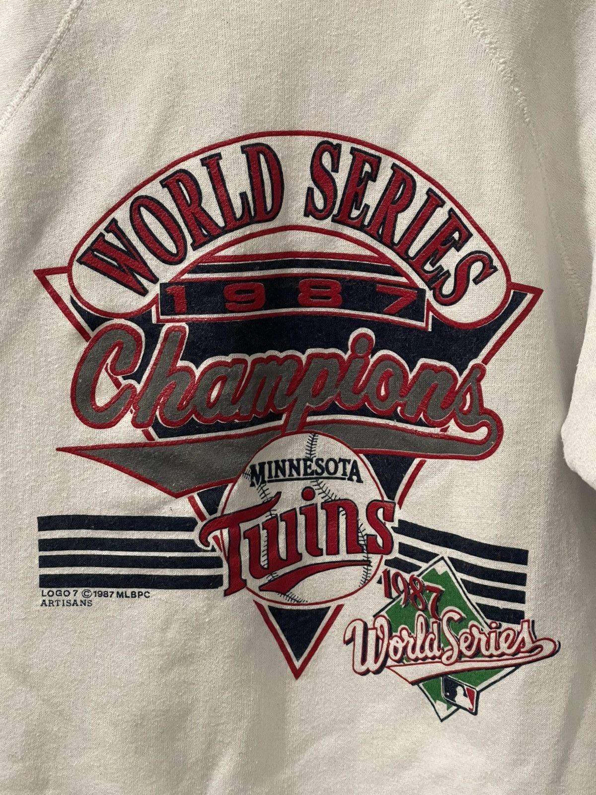 Logo 7 × MLB × Vintage Vintage Minnesota Twins World Series Champs Sweatshirt Med Size US M / EU 48-50 / 2 - 2 Thumbnail