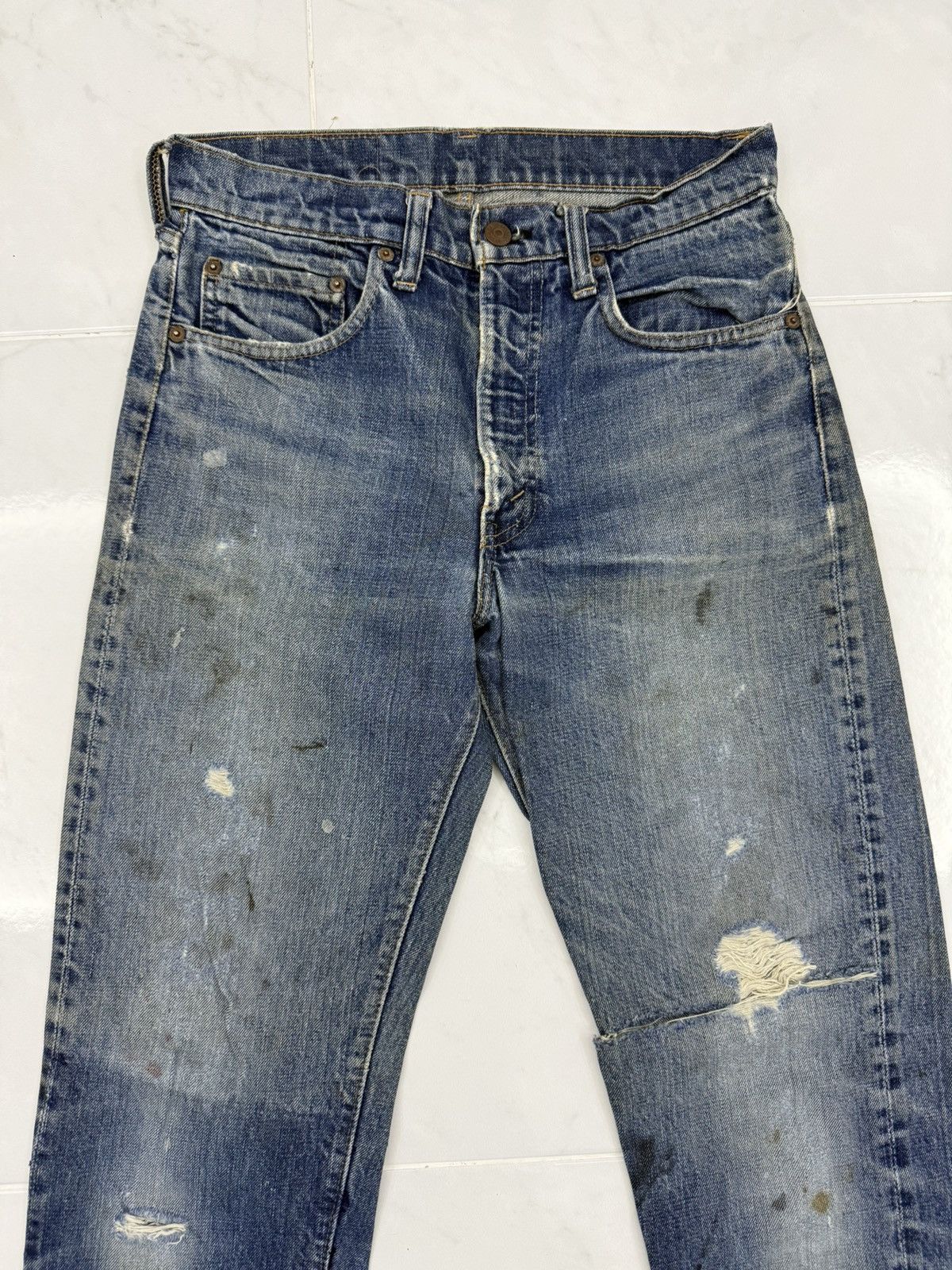 Levi's Vintage 1970s Levi’s Strauss 505 0217 Small “e” Non Selvedge Size US 29 - 3 Thumbnail