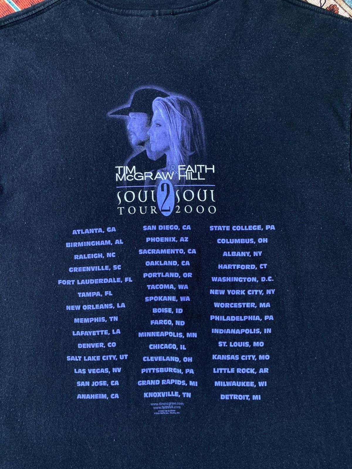 Band Tees Vintage Tim Mcgraw & Faith Hill Soul 2 tour soul Size US L / EU 52-54 / 3 - 8 Thumbnail