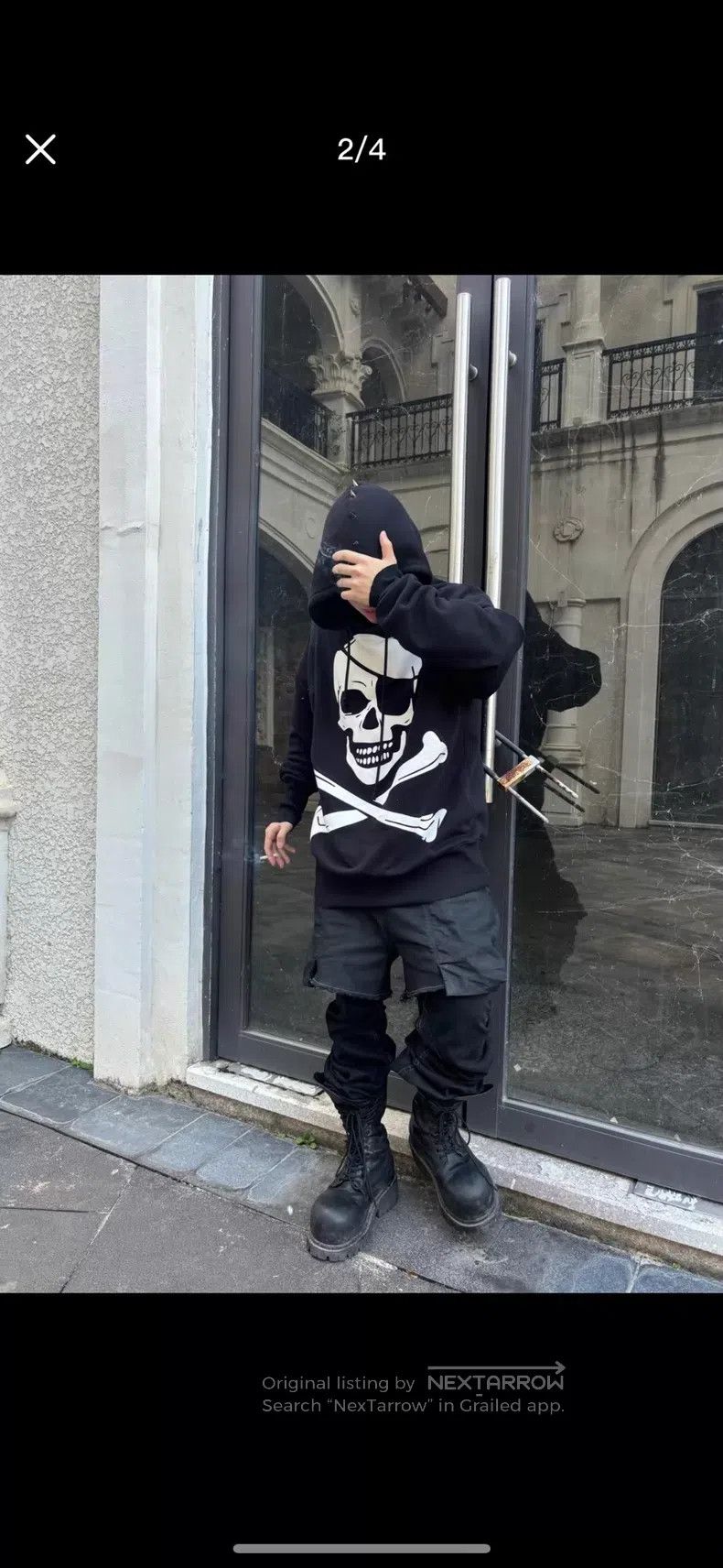 Vetements VETEMENTS Skull Stud Pirate Hooded Sweatshirt Size US XS / EU 42 / 0 - 2 Thumbnail