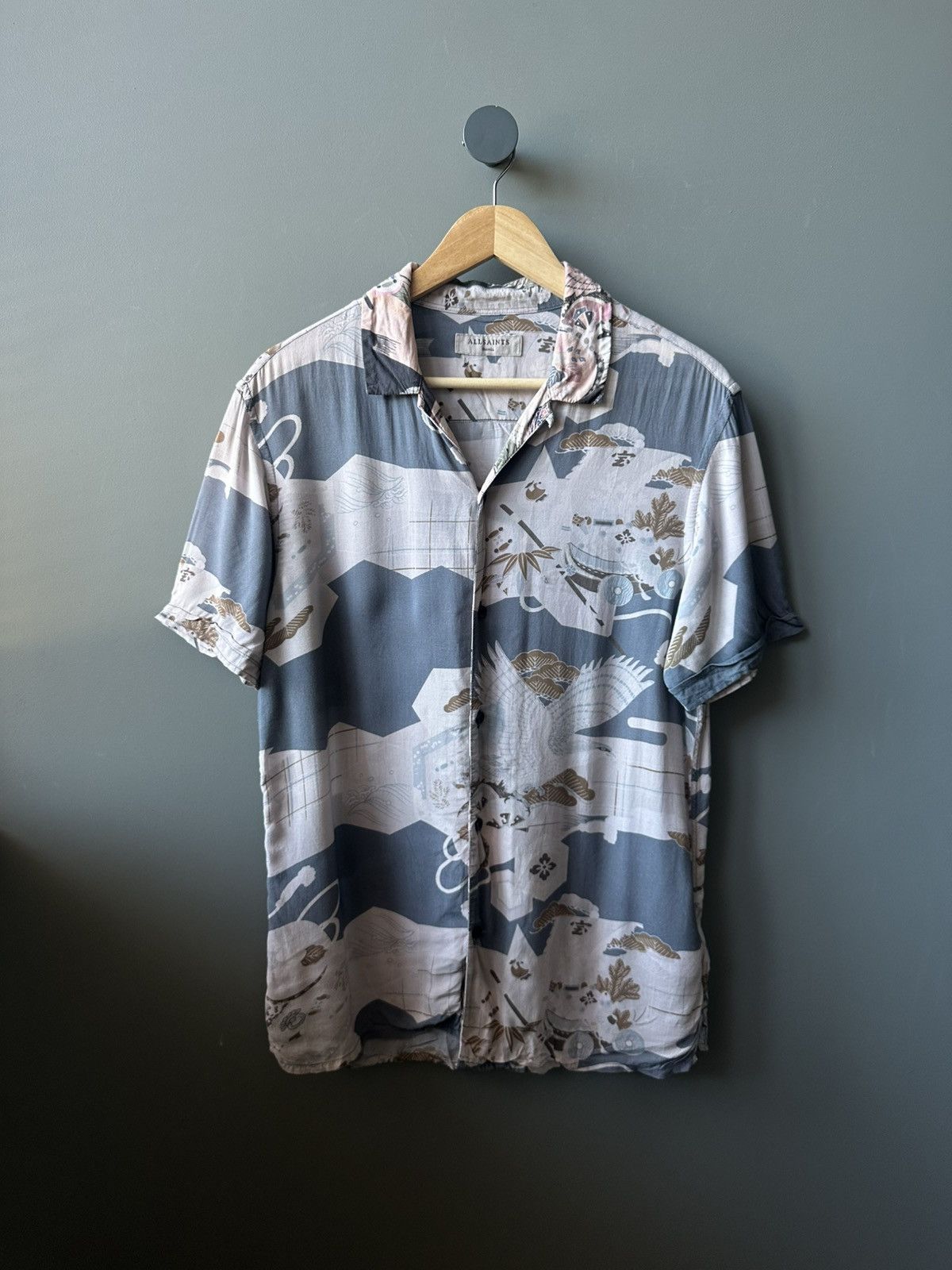 Allsaints ALLSAINTS Kahana SS Viscose Shirt Size S Size US S / EU 44-46 / 1 - 1 Thumbnail