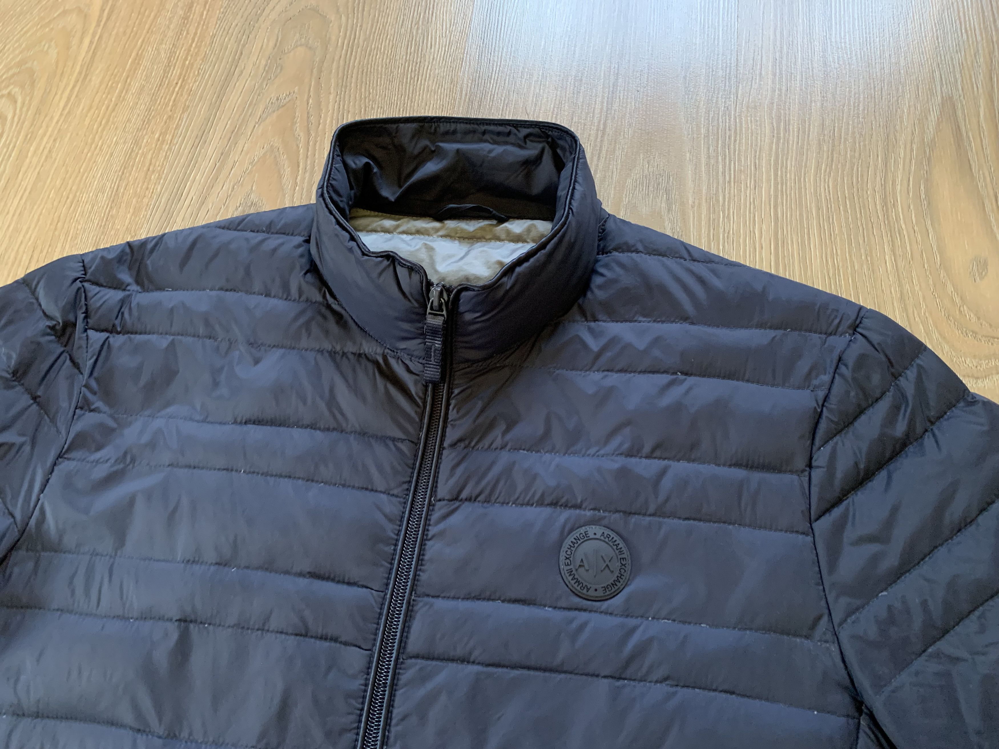 Armani × Armani Exchange Armani Exchange Down Quilted Bomber Jacket Size US XL / EU 56 / 4 - 4 Thumbnail