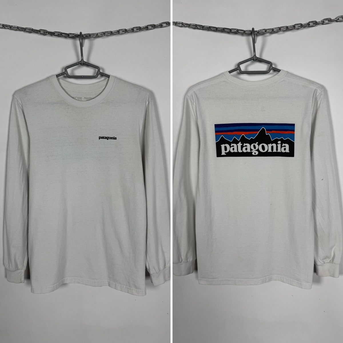 Patagonia Patagonia Long Sleeve T-Shirt Big Logo Outdoor Trekking Sz S Size US S / EU 44-46 / 1 - 1 Thumbnail