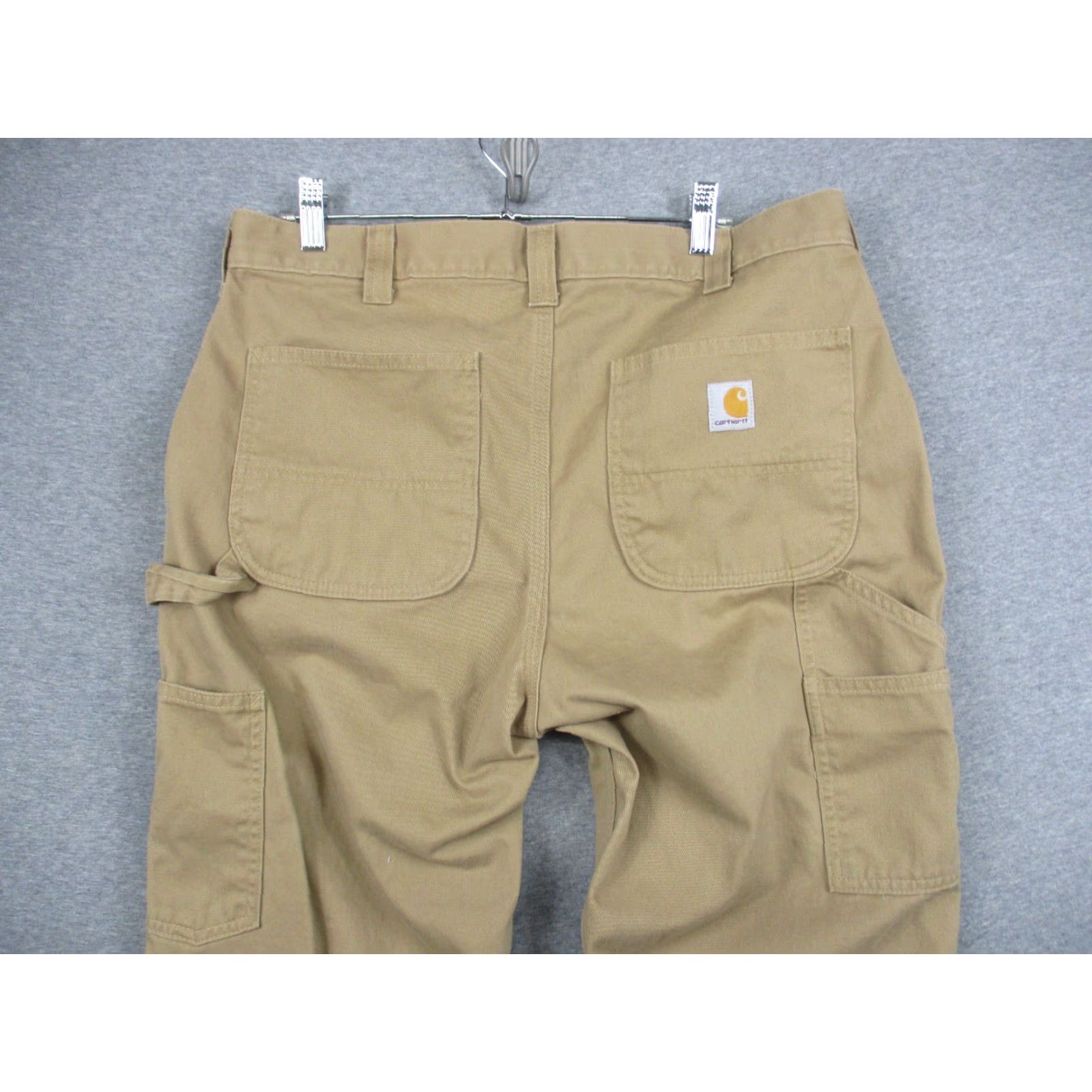Carhartt Carhartt Carpenter Pants 34x33 Men's Brown Duck Canvas Work Utility Pants Regular Straight Brown Duck Canvas Workwear Mens 34x33 Carhartt B324 Size US 34 / EU 50 - 7 Thumbnail
