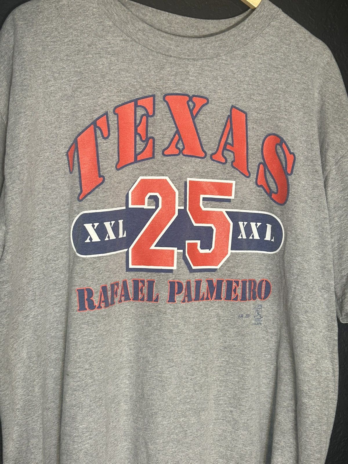 MLB × Vintage Y2K Texas Rangers Rafael Palmeiro T Shirt Size US XL / EU 56 / 4 - 2 Thumbnail