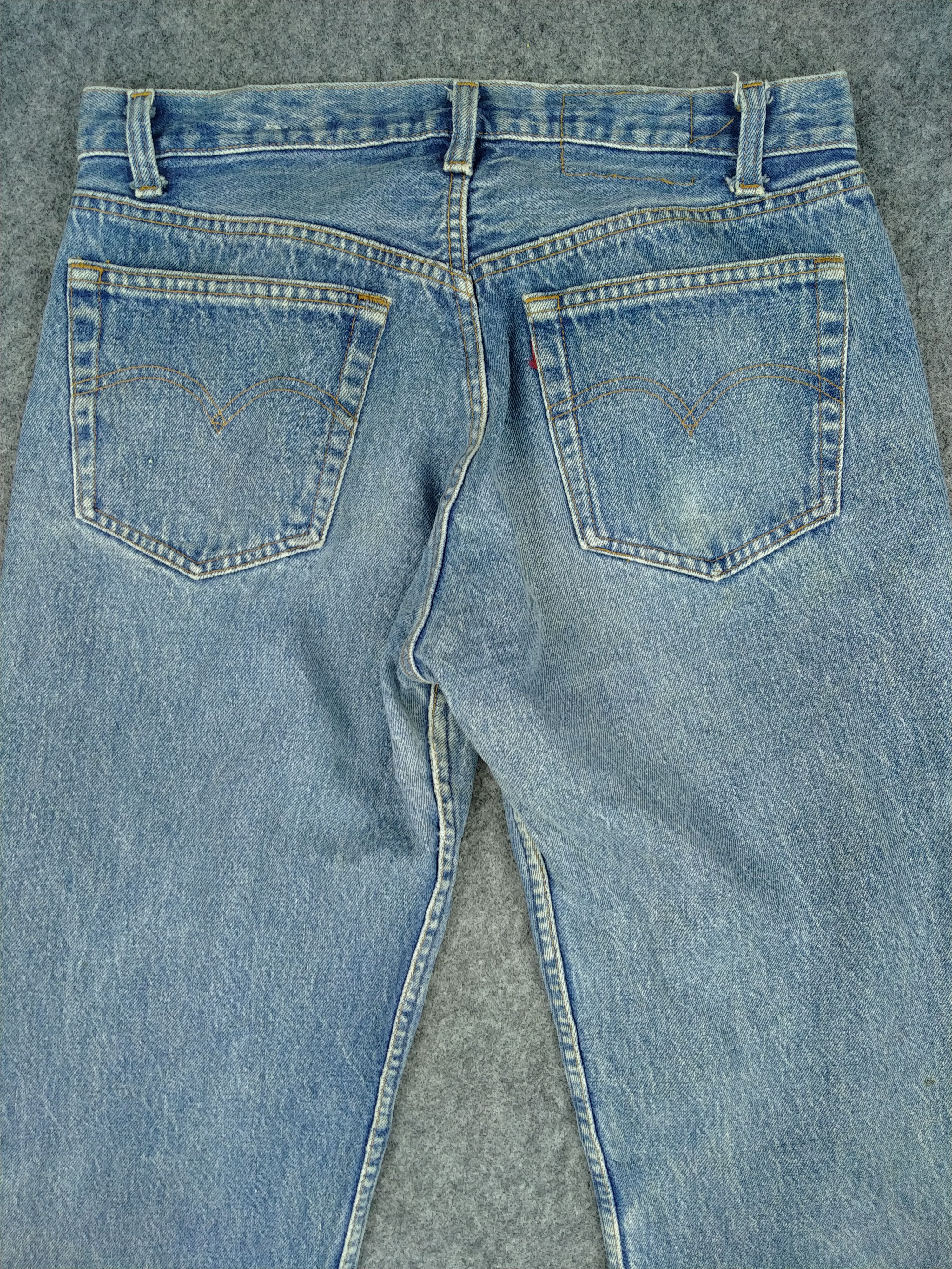 Levi's 80s Blue Vintage Levi's 501 Distressed Denim 31 x 30 -JN090 Size US 31 - 4 Thumbnail