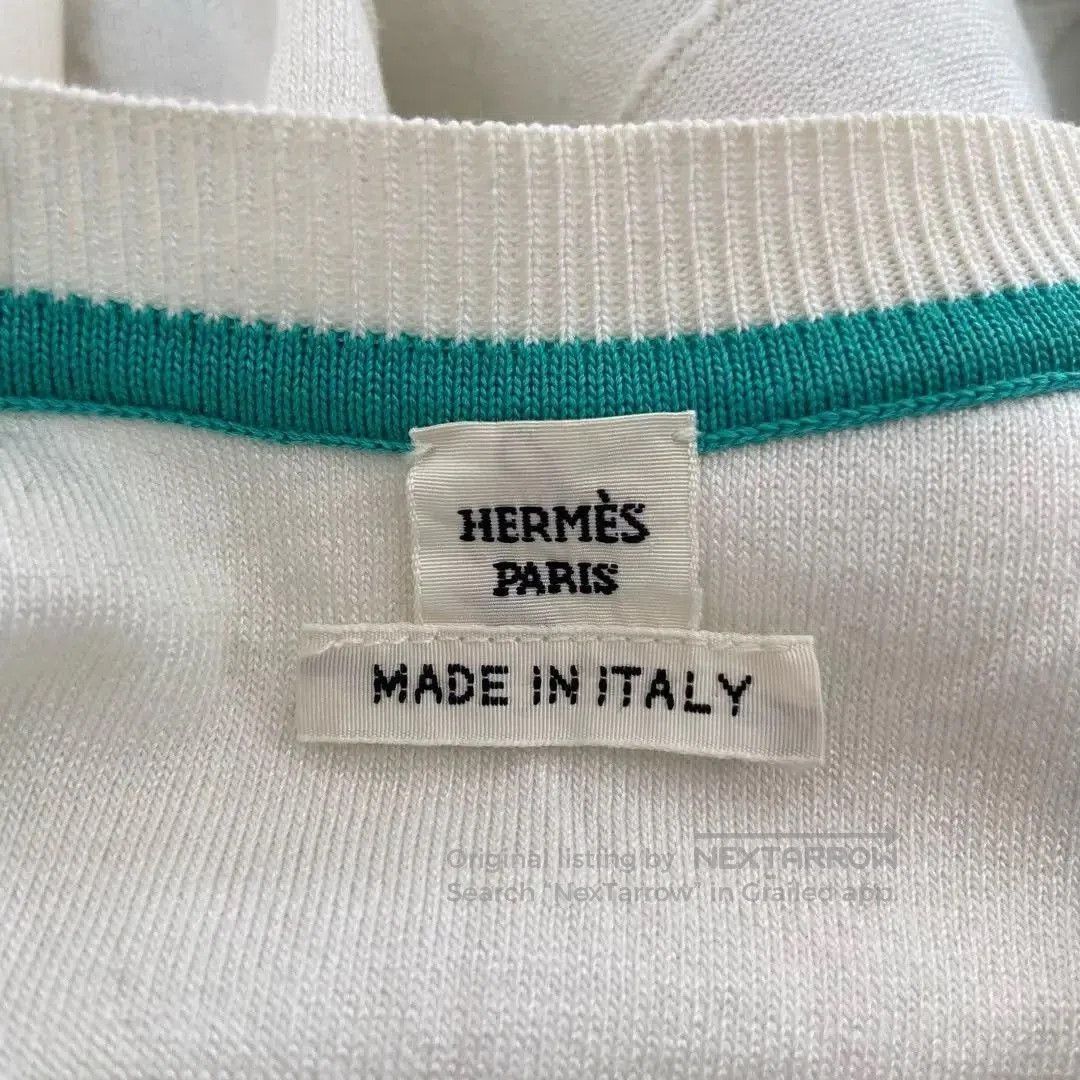 Hermes Hermes Blue Silk T-Shirt Size 34. Size XXS / US 00 / IT 34 - 7 Thumbnail