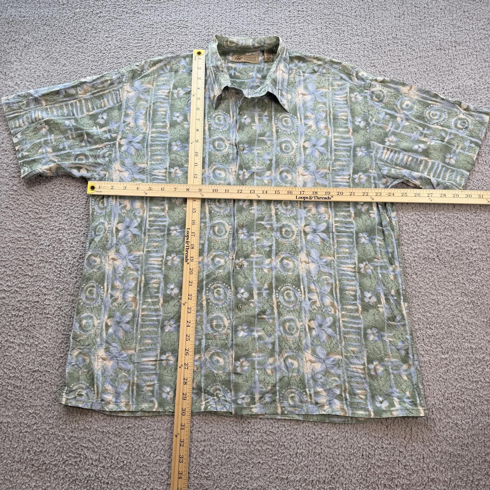 Lord & Taylor Ken Yaffe Casual Classics Lord & Taylor Shirt Green Button Size US XL / EU 56 / 4 - 2 Thumbnail