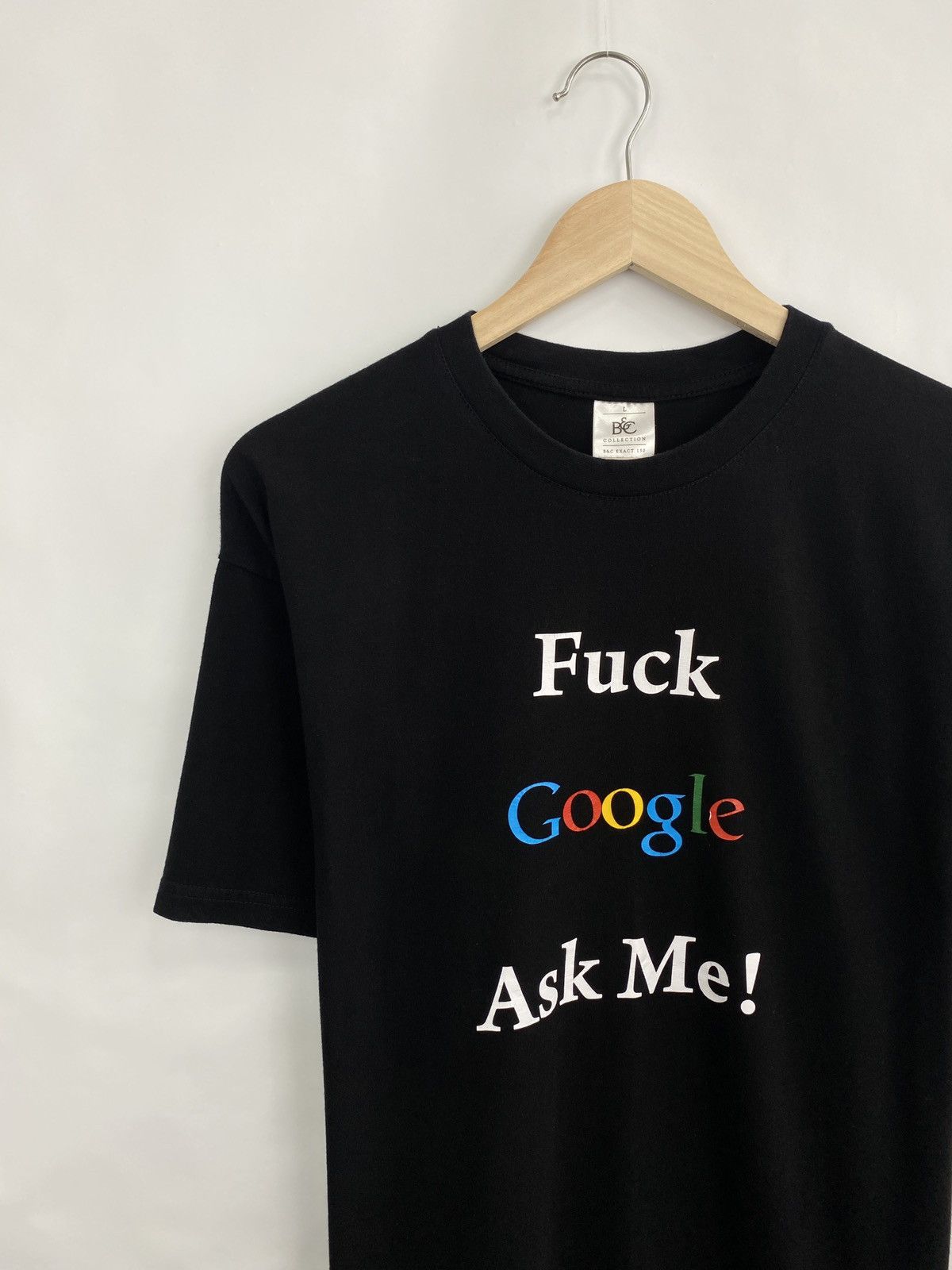 4GSELLER 🇺🇸 Vintage 90s Fuck Google ask me t-shirt rare retro Y2K hype Size US L / EU 52-54 / 3 - 2 Thumbnail