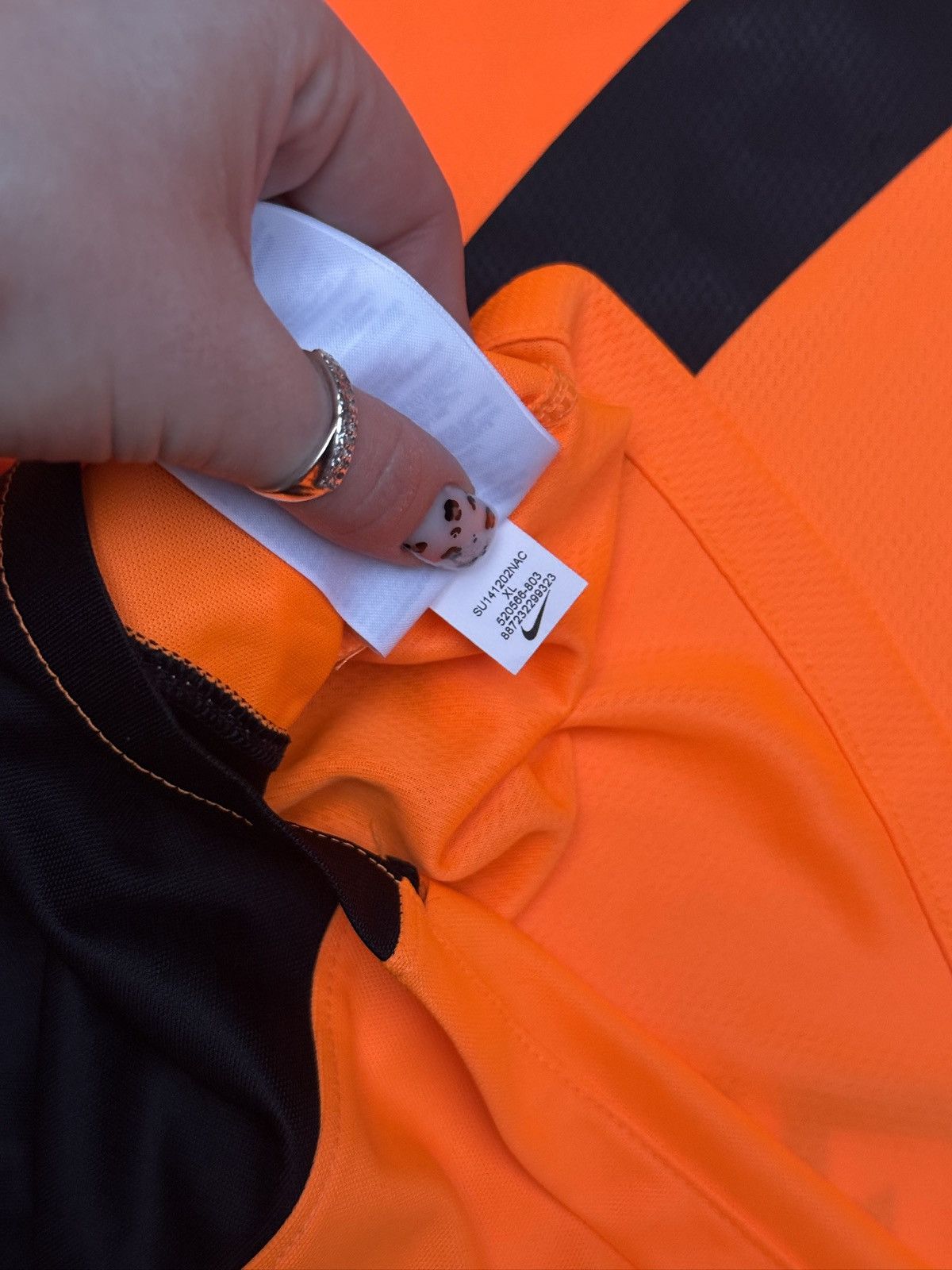 Nike Nike Dri-FIT Long Sleeve Football Jersey Size US XS / EU 42 / 0 - 6 Thumbnail