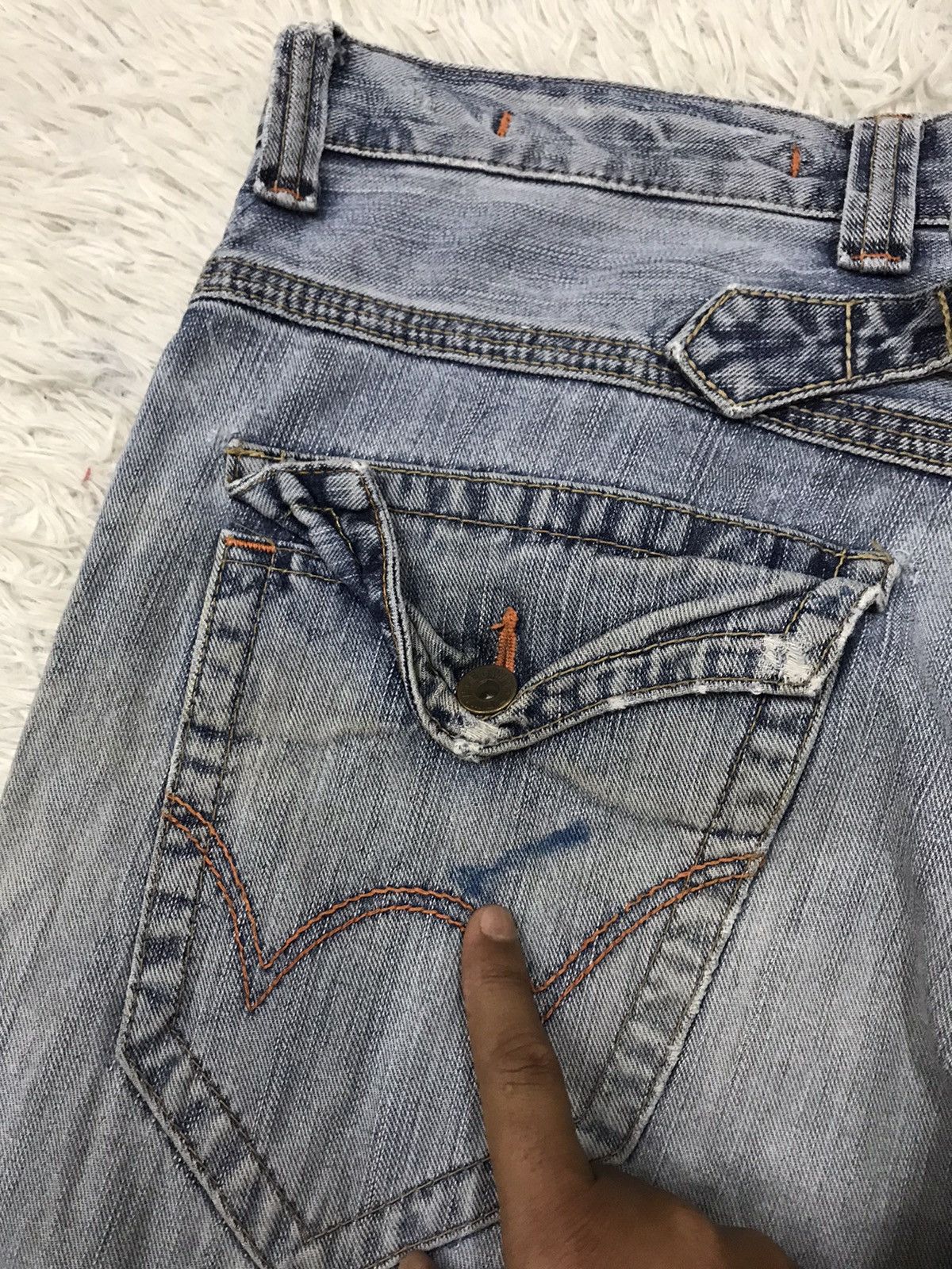 Edwin Vintage Edwin XU-S Distressed Design Jeans Size US 34 / EU 50 - 24 Thumbnail