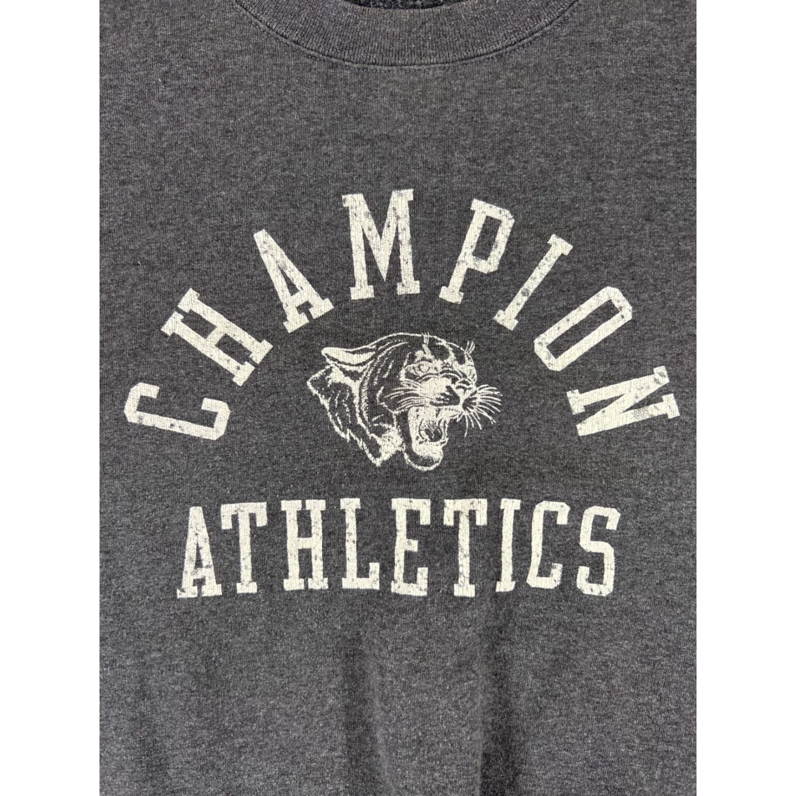 Champion Champion Sweater Men Large Gray Cotton Tiger Athletics Long Sleeve Crew Neck Size US L / EU 52-54 / 3 - 6 Thumbnail