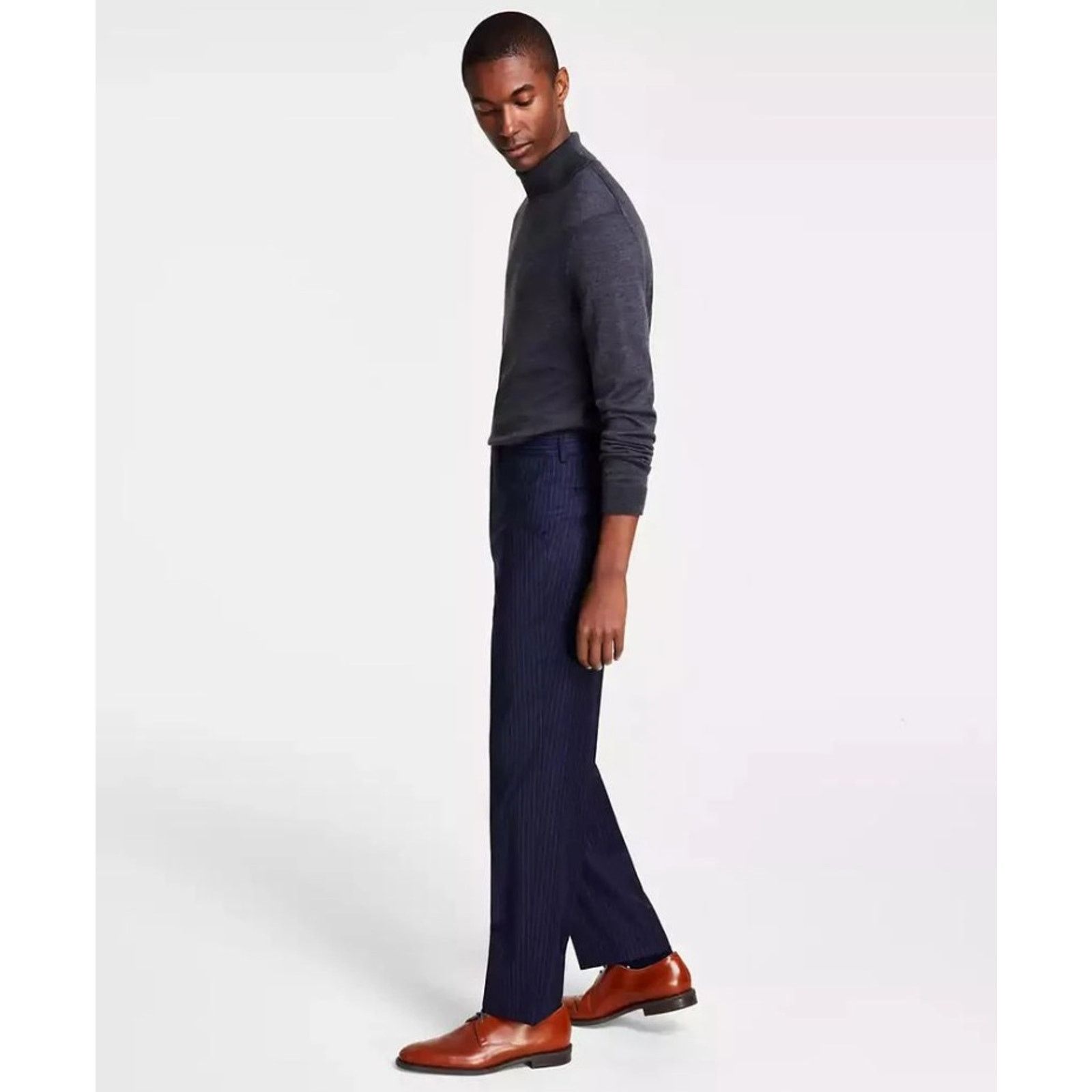 Michael Kors Men's Navy Pinstripe Wool Suit Pants 44x30