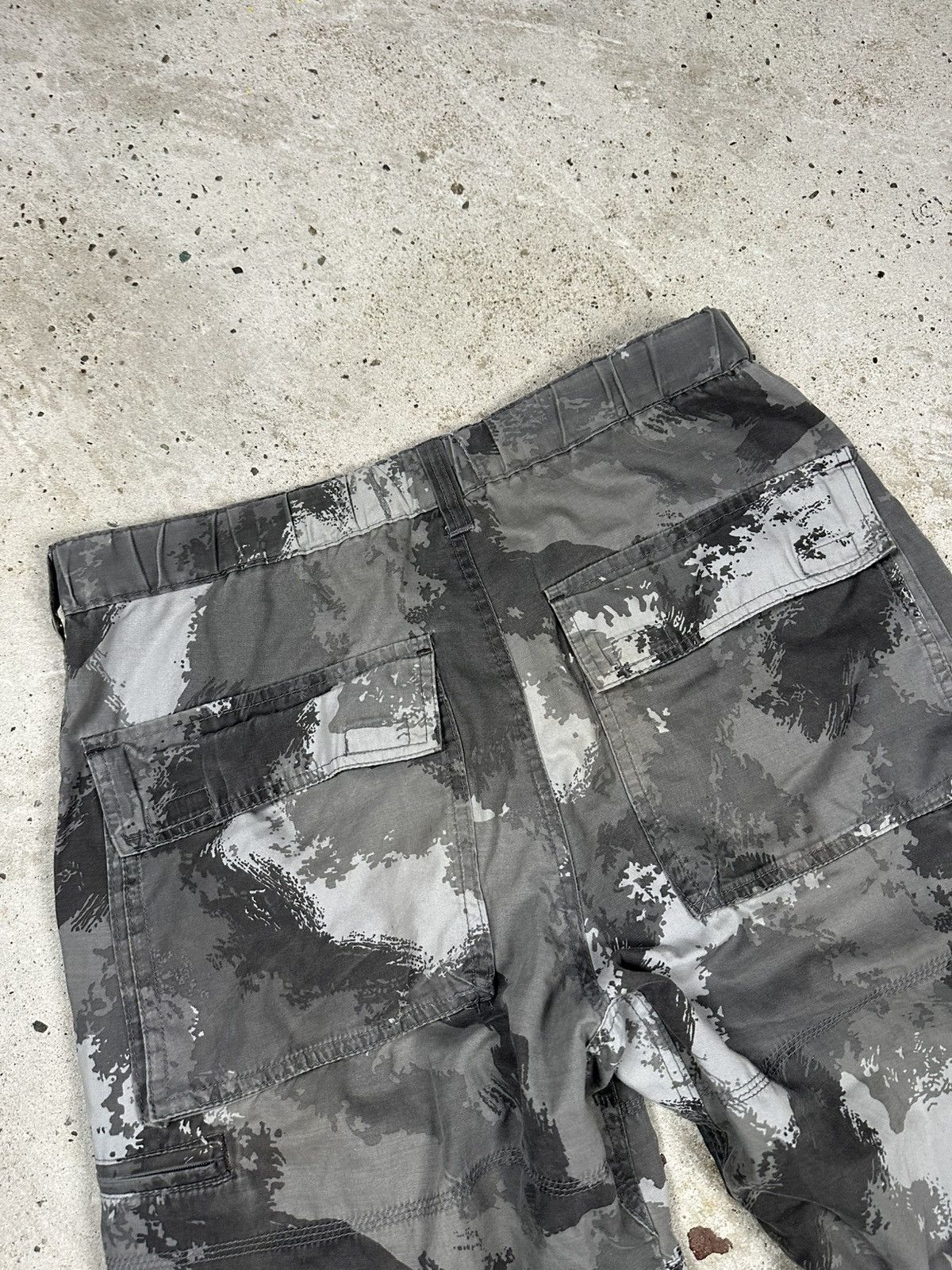 Japanese Brand Raton Laveur Japanese Gray Camo Baggy Cargo Pants Size US 32 / EU 48 - 17 Thumbnail