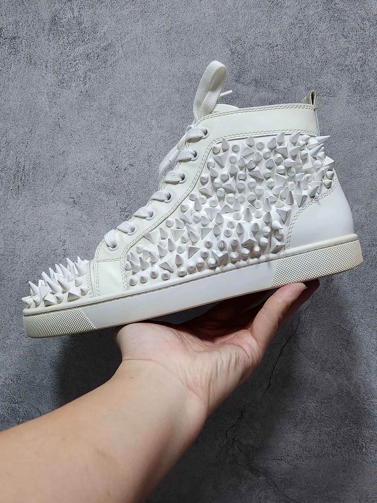 Christian Louboutin Christian Louboutin PIK series white patent and red sole. Size US 6.5 / EU 39-40 - 7 Thumbnail