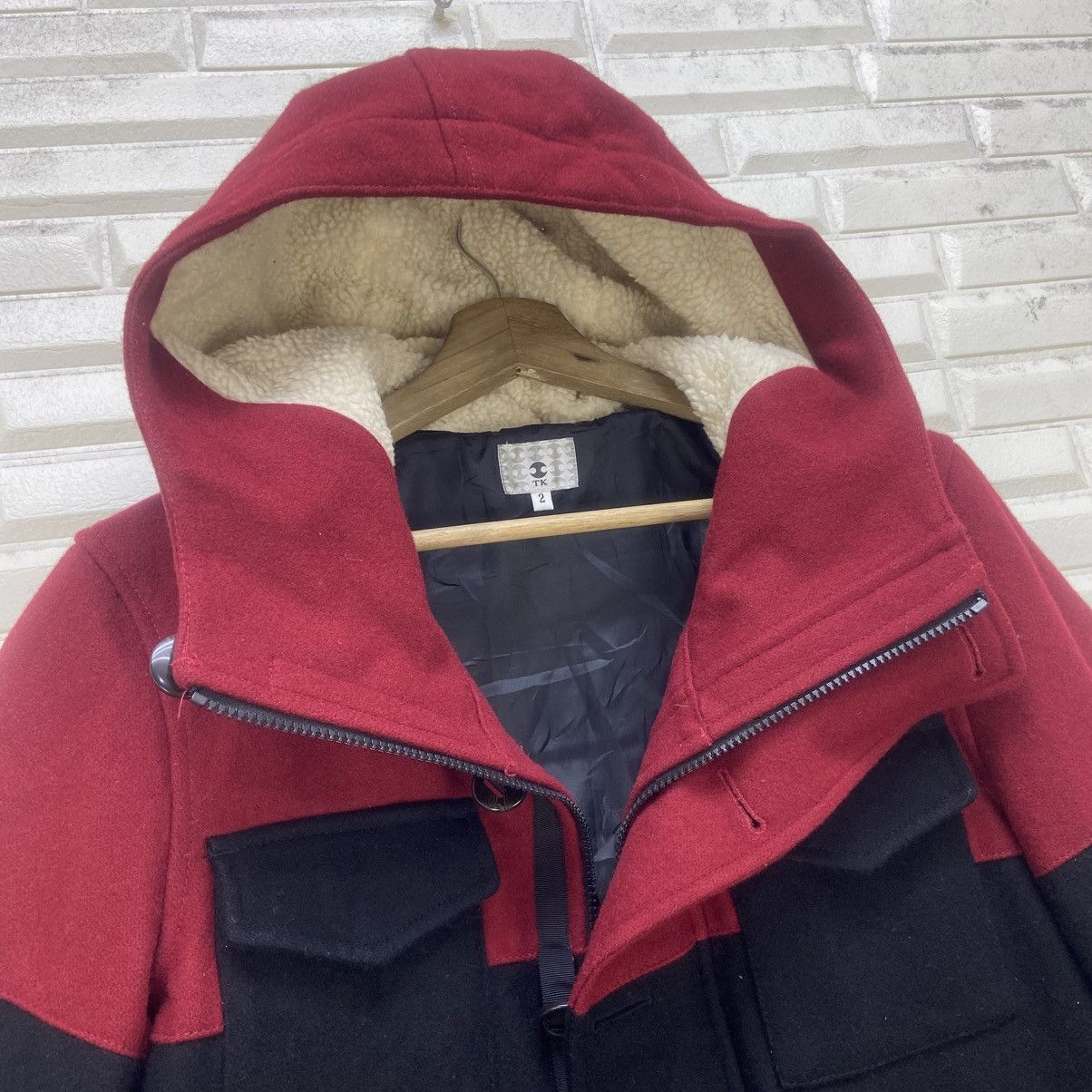 Japanese Brand Japanese Brand Takeo Kikuchi Two-tone Wool Jacket Size US S / EU 44-46 / 1 - 12 Thumbnail