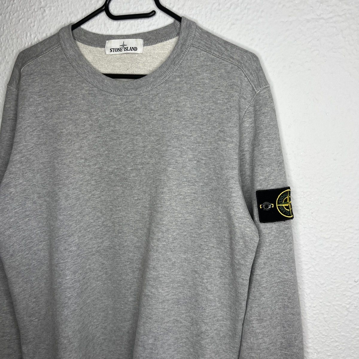 Stone Island Stone Island Crewneck Sweatshirt Grey Sweat Badge Patch Logo Size US S / EU 44-46 / 1 - 3 Thumbnail