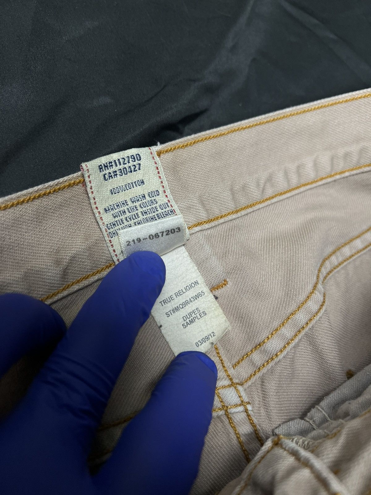 True Religion USAmade True Religion Slim Fit Khaki Tan Denim Vintage Baggy Size US 32 / EU 48 - 7 Thumbnail