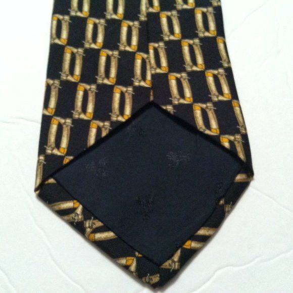 Brooks Brothers BROOKS BROTHERS MENS NEW BLACK 100%SILK TIE WIDTH: 3 3/4" Size ONE SIZE - 6 Thumbnail