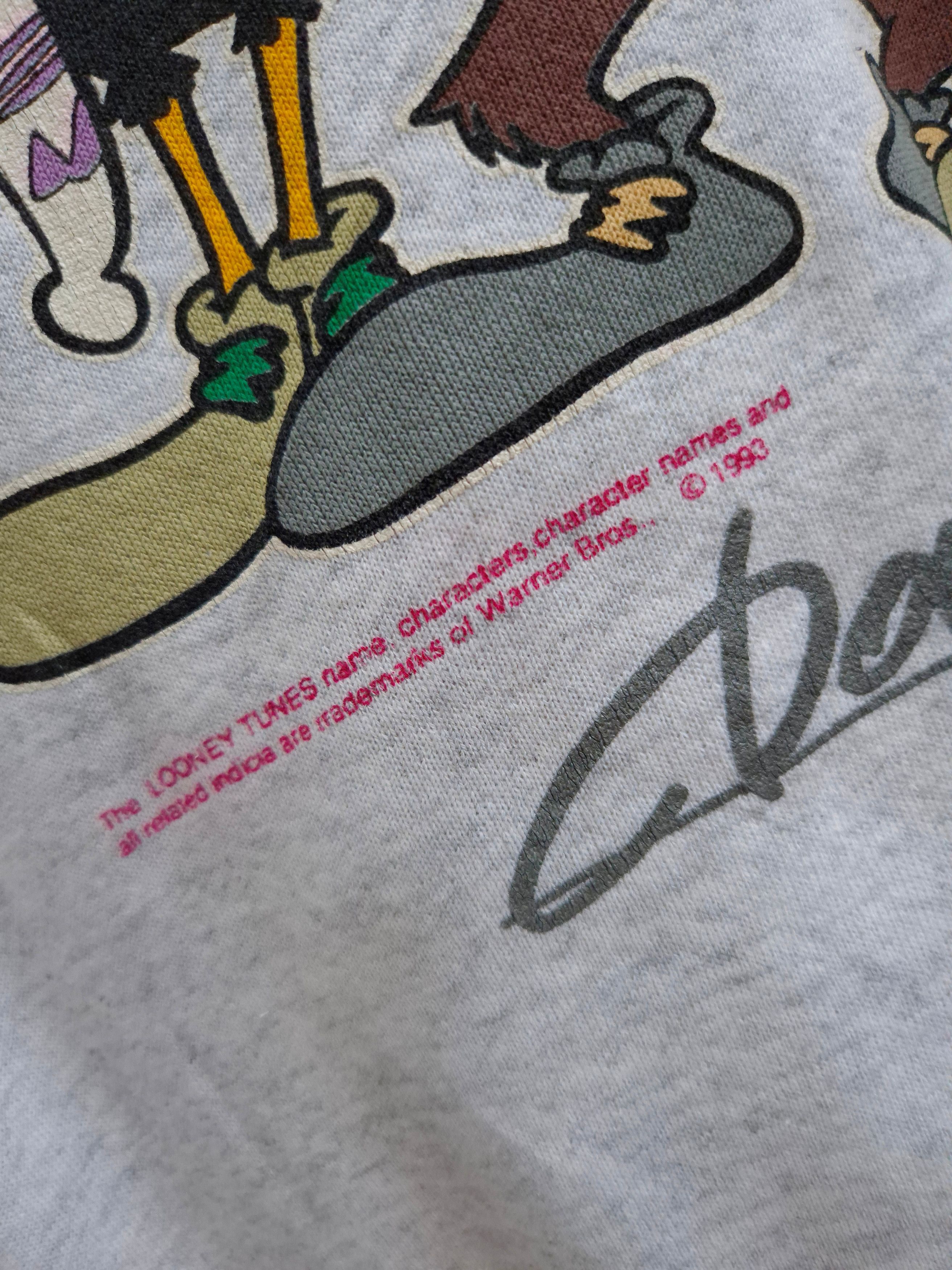 Vintage × Warner Bros Vintage 1993 Warner Bros' Looney Tunes Sweatshirt Size US M / EU 48-50 / 2 - 4 Thumbnail