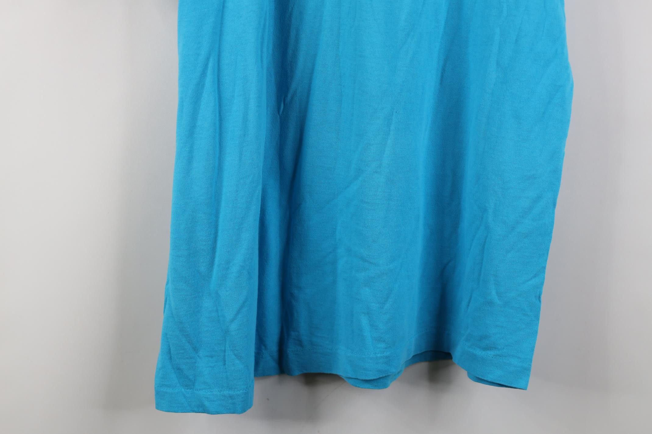 Vintage Vintage 90s Streetwear Blank Cotton Pocket T-Shirt Blue USA Size US XL / EU 56 / 4 - 14 Thumbnail