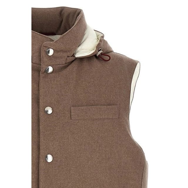 Brunello Cucinelli BRUNELLO CUCINELLI Hazelnut Wool Vest New & Authentic (Men's Size US M / EU 48-50 / 2 - 3 Thumbnail