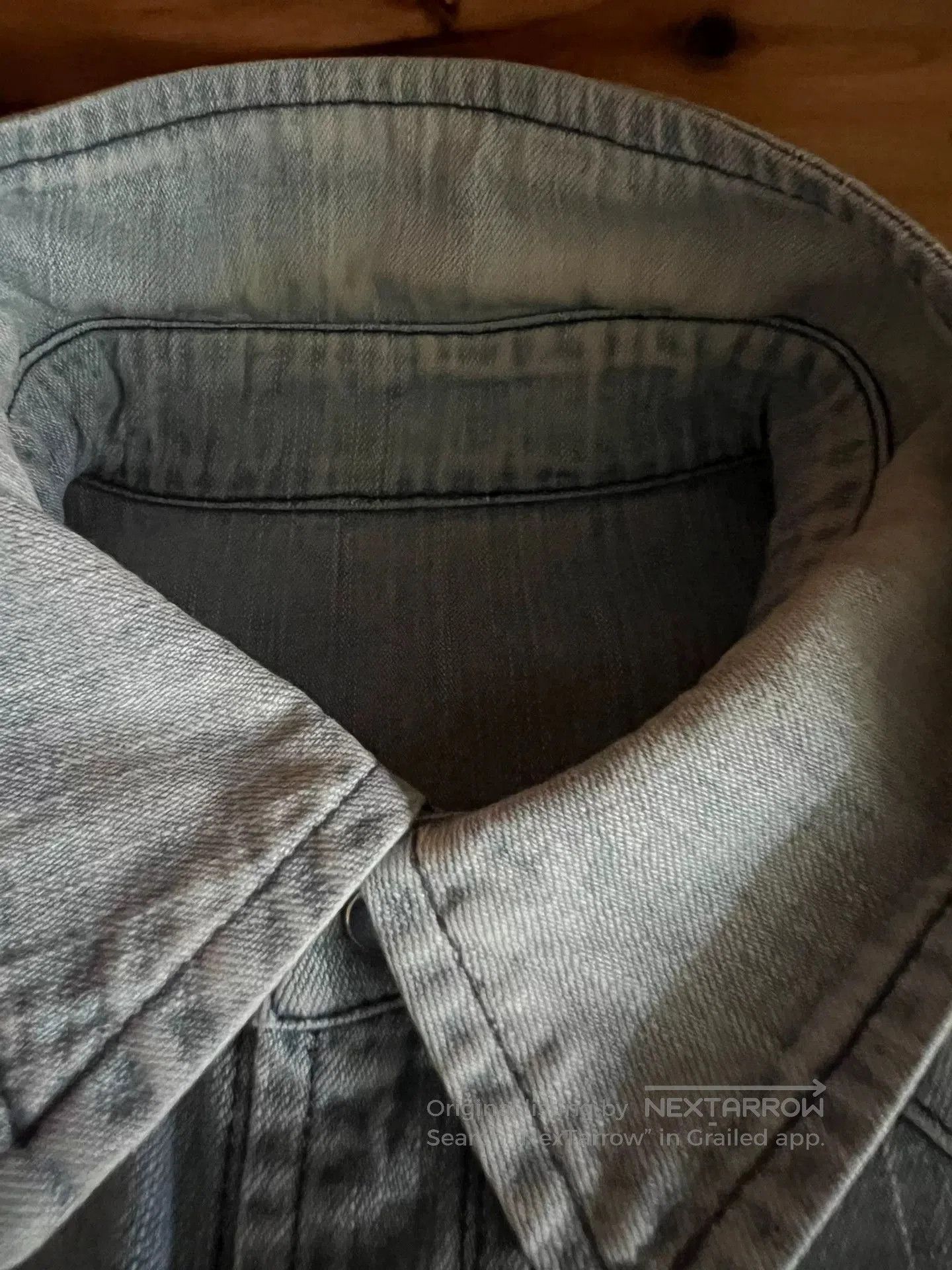 Porter Classic Porter Classic Washed Distressed Denim Shirt. Size US M / EU 48-50 / 2 - 9 Thumbnail