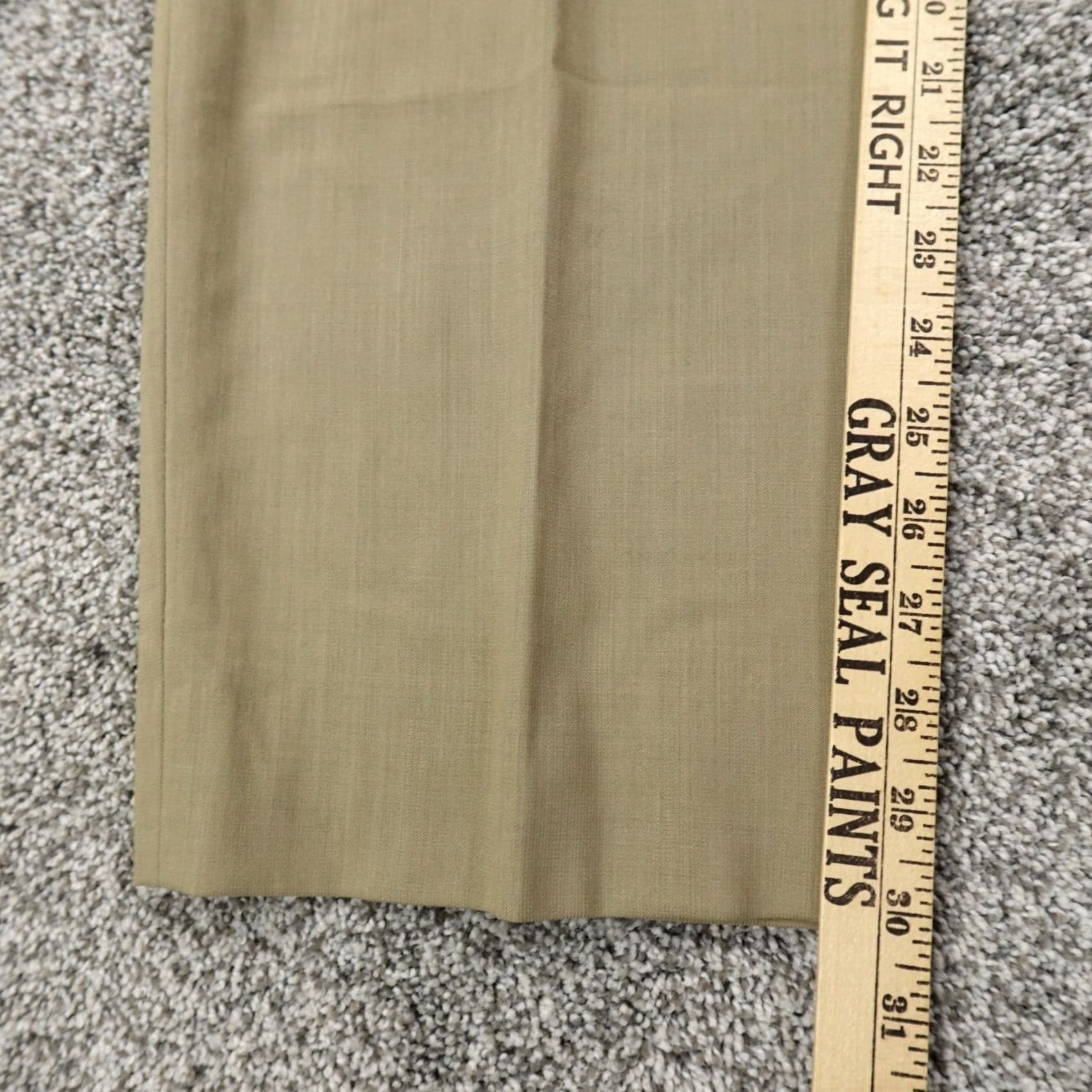 Ralph Lauren VTG Ralph Lauren Pants Mens 36X30 Beige Wool Chino Trouser Slacks Flat Career Dress Pants Vintage Mens Regular Waist 36 Beige Slacks Size US 36 / EU 52 - 3 Thumbnail