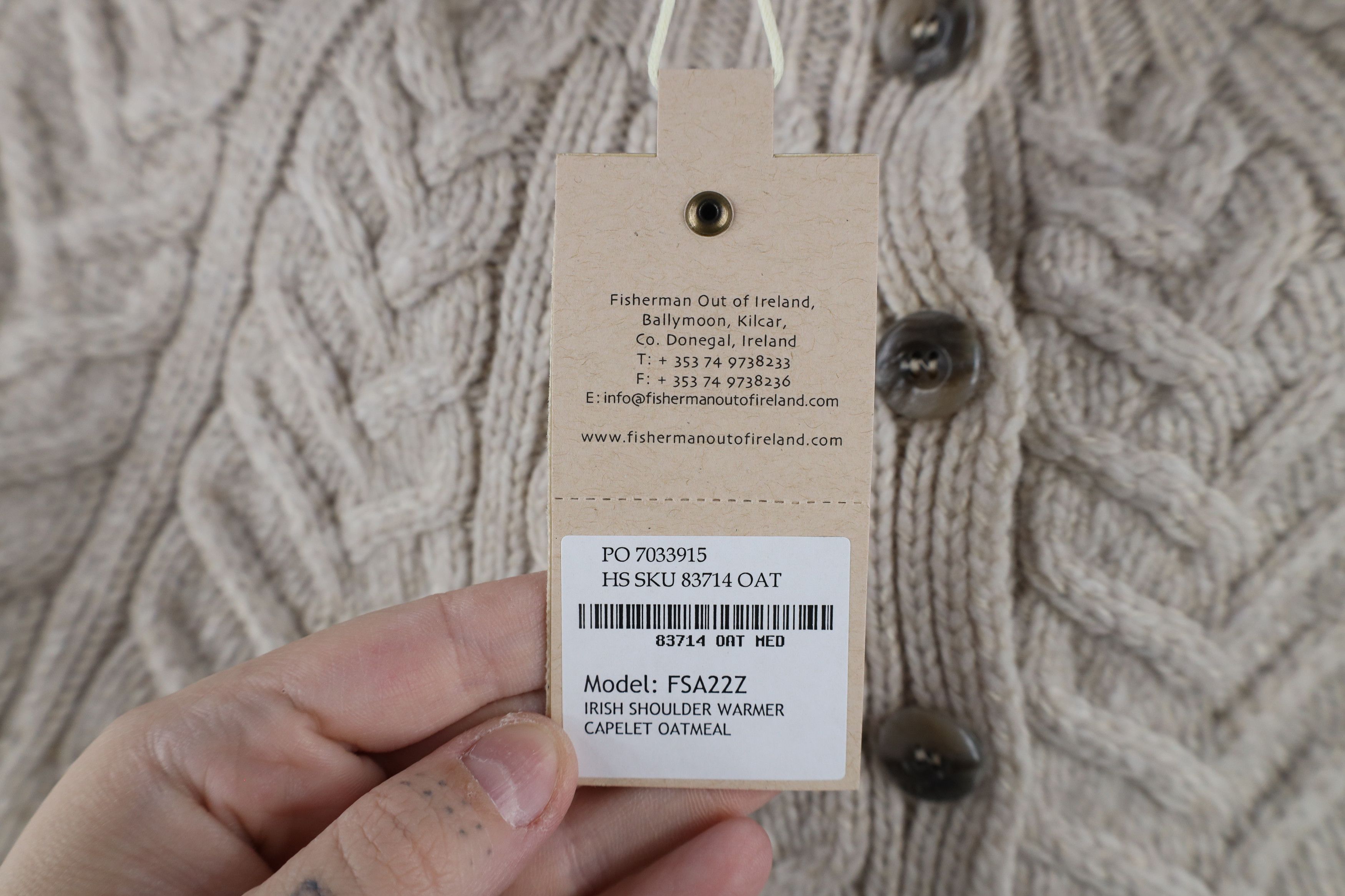 Vintage Deadstock Vintage Irish Shoulder Warmer Capelet Sweater Size M / US 6-8 / IT 42-44 - 7 Thumbnail