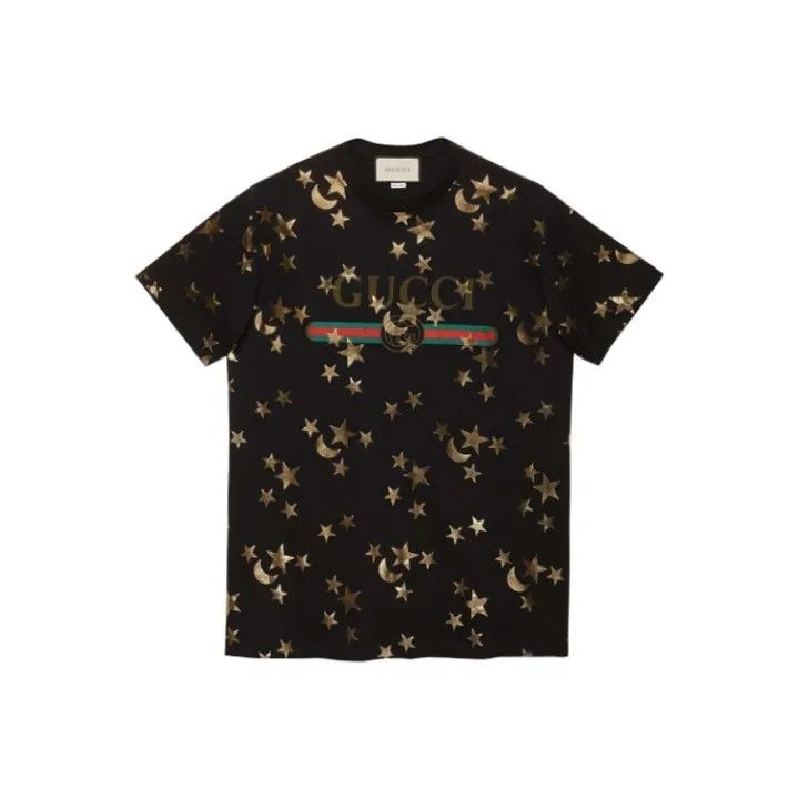 Gucci Gucci Star Moon Print Short Sleeve T-Shirt Size M / US 6-8 / IT 42-44 - 1 Thumbnail