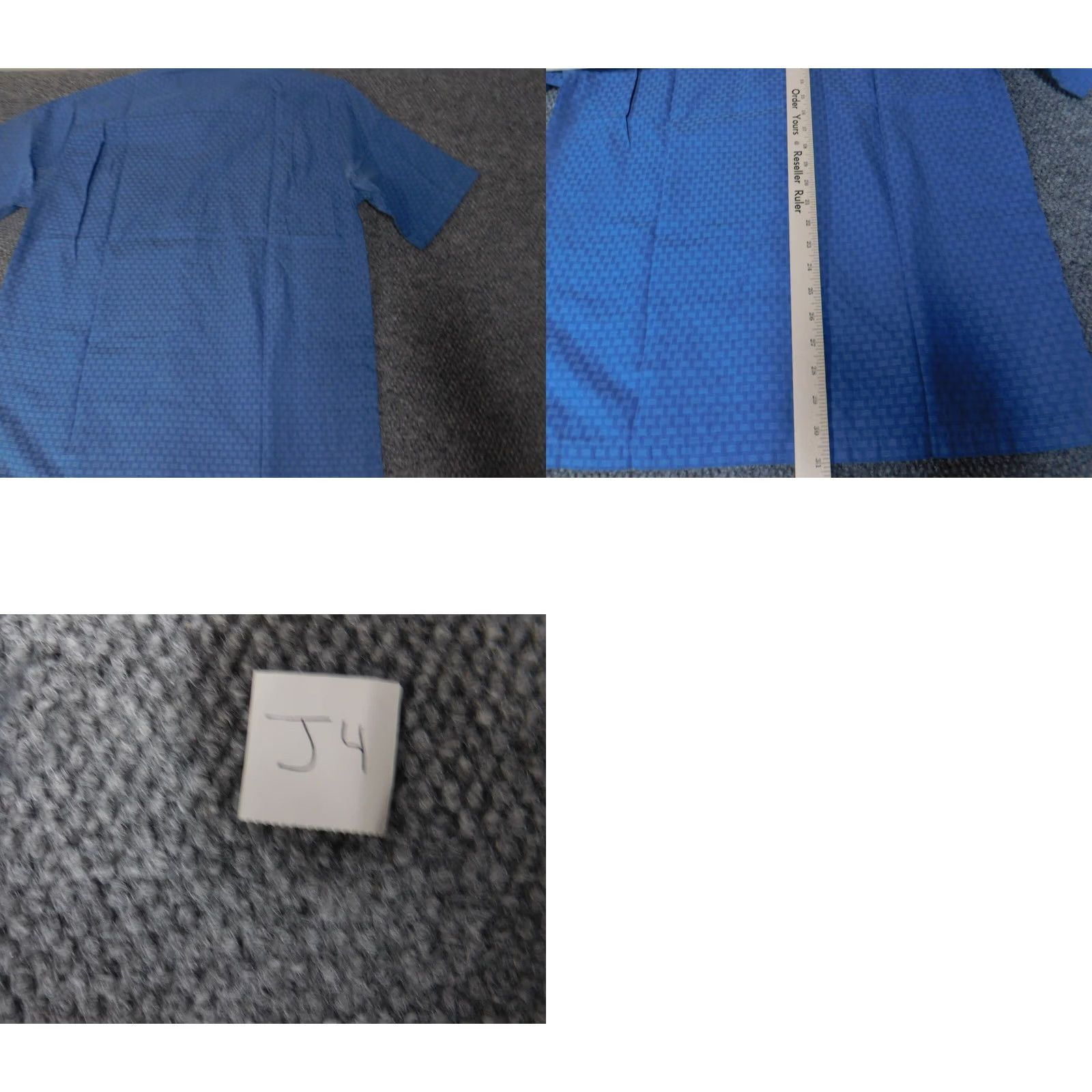 Austin Reed Austin Reed Mens Shirt Medium Blue Button-Down Knit Cotton Long Sleeve Slimming Pockets Regular Logo Button-Up Collared Size US M / EU 48-50 / 2 - 8 Thumbnail