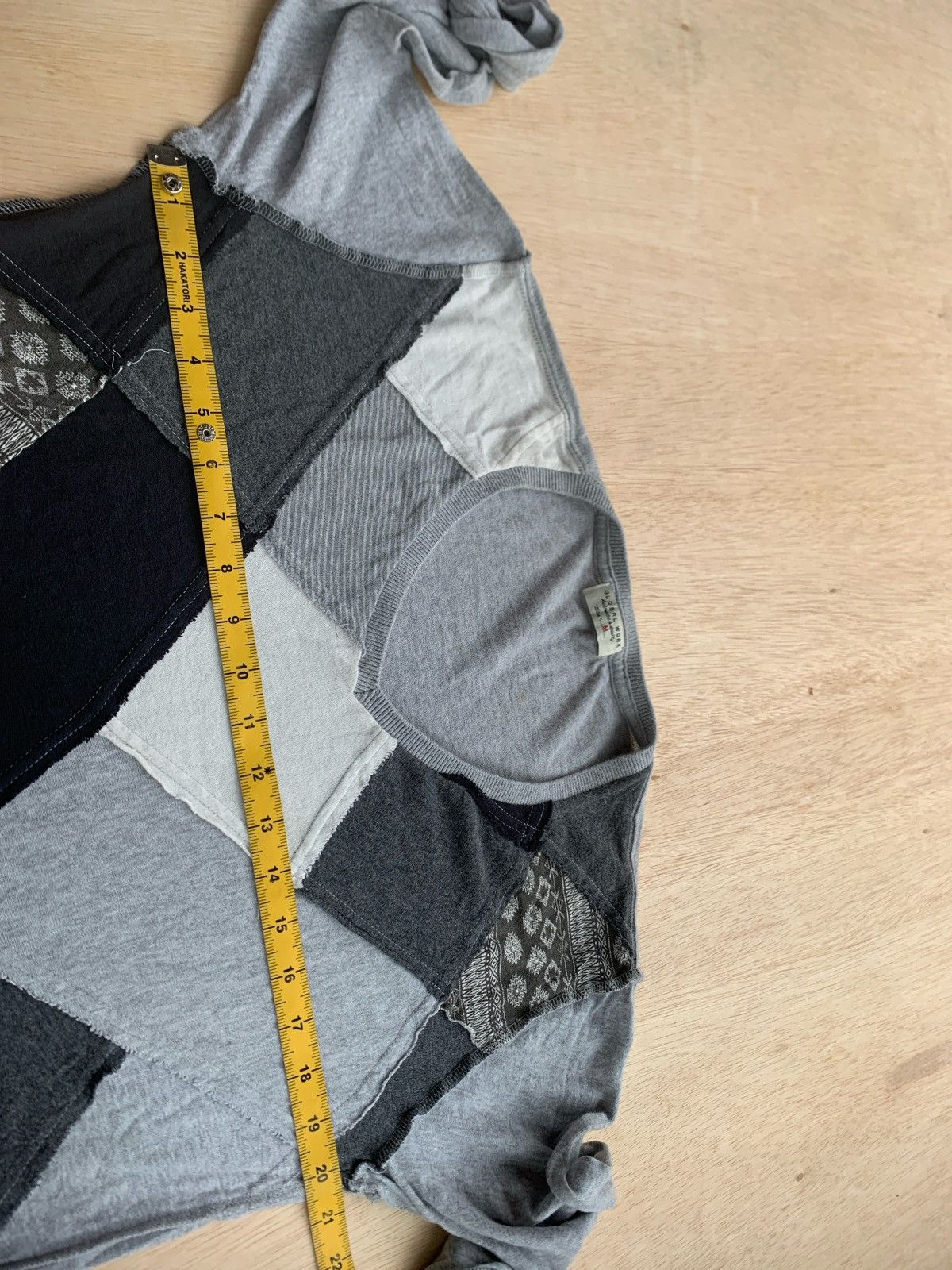 Global Work × Japanese Brand Global Work Patchwork kapital Style Longsleeve Size US M / EU 48-50 / 2 - 6 Thumbnail