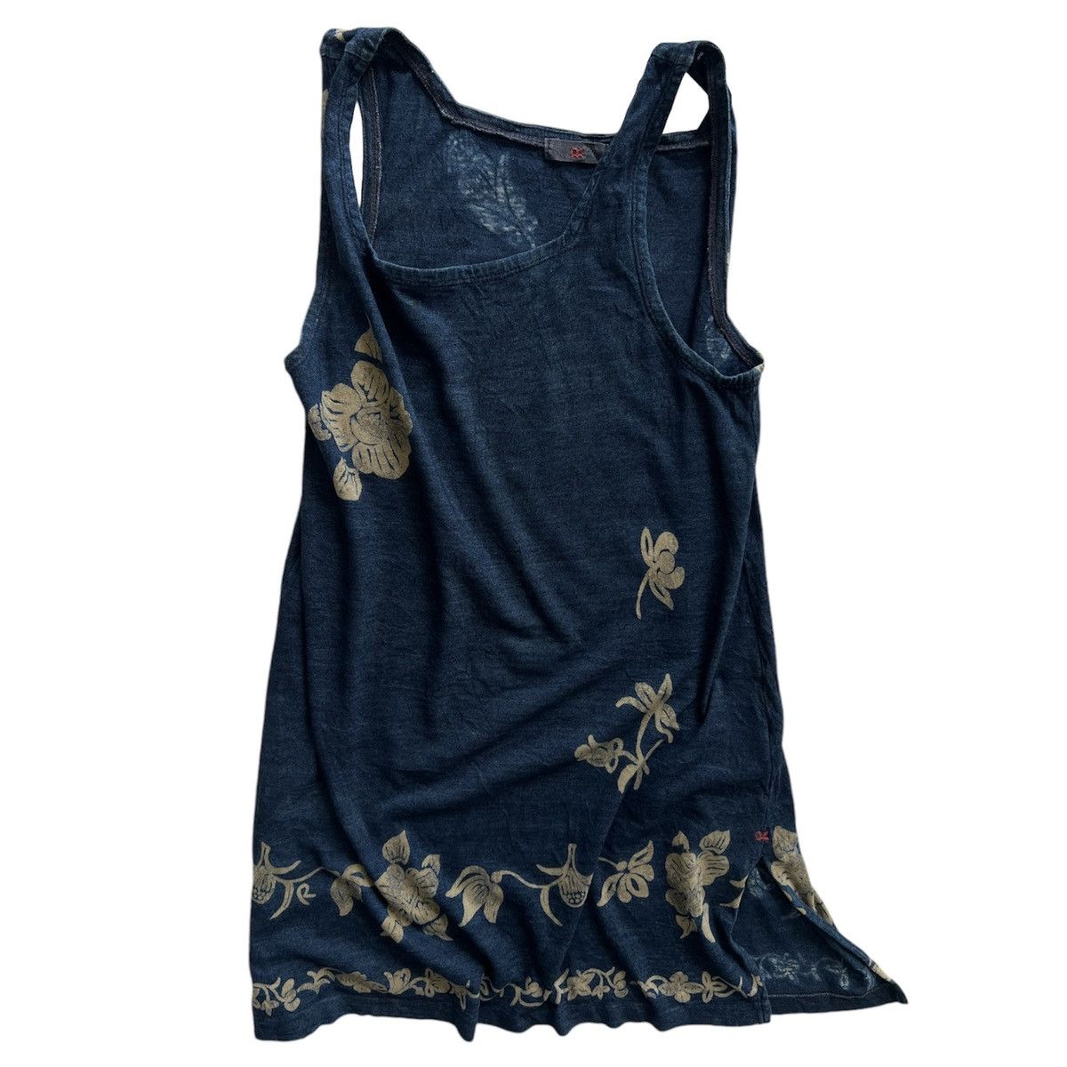 45rpm × Kapital 45RPM INDIGO HIBISCUS TANKTOP Size S / US 4 / IT 40 - 1 Thumbnail