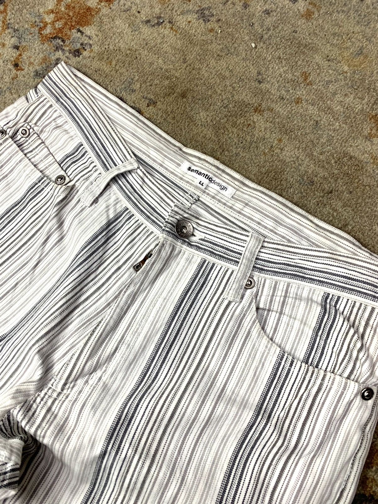 If Six Was Nine × Japanese Brand × semanticdesign Vintage Semantic design stripe style Size US 31 - 6 Thumbnail