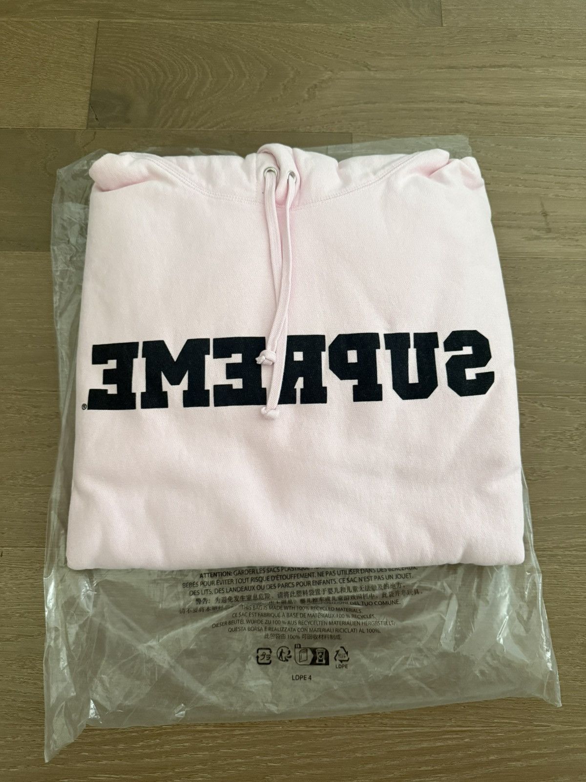 Supreme Supreme Reverse Hooded Sweatshirt Hoodie Pink SS25 Size US L / EU 52-54 / 3 - 4 Thumbnail