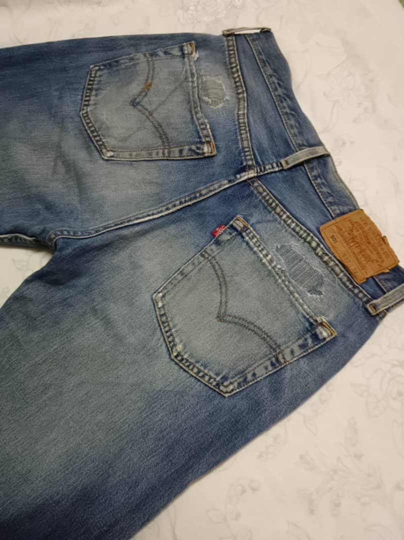 Levi's Vintage Clothing × Vintage VTG 90s Levi's 501 bottom 553 Size US 32 / EU 48 - 7 Thumbnail